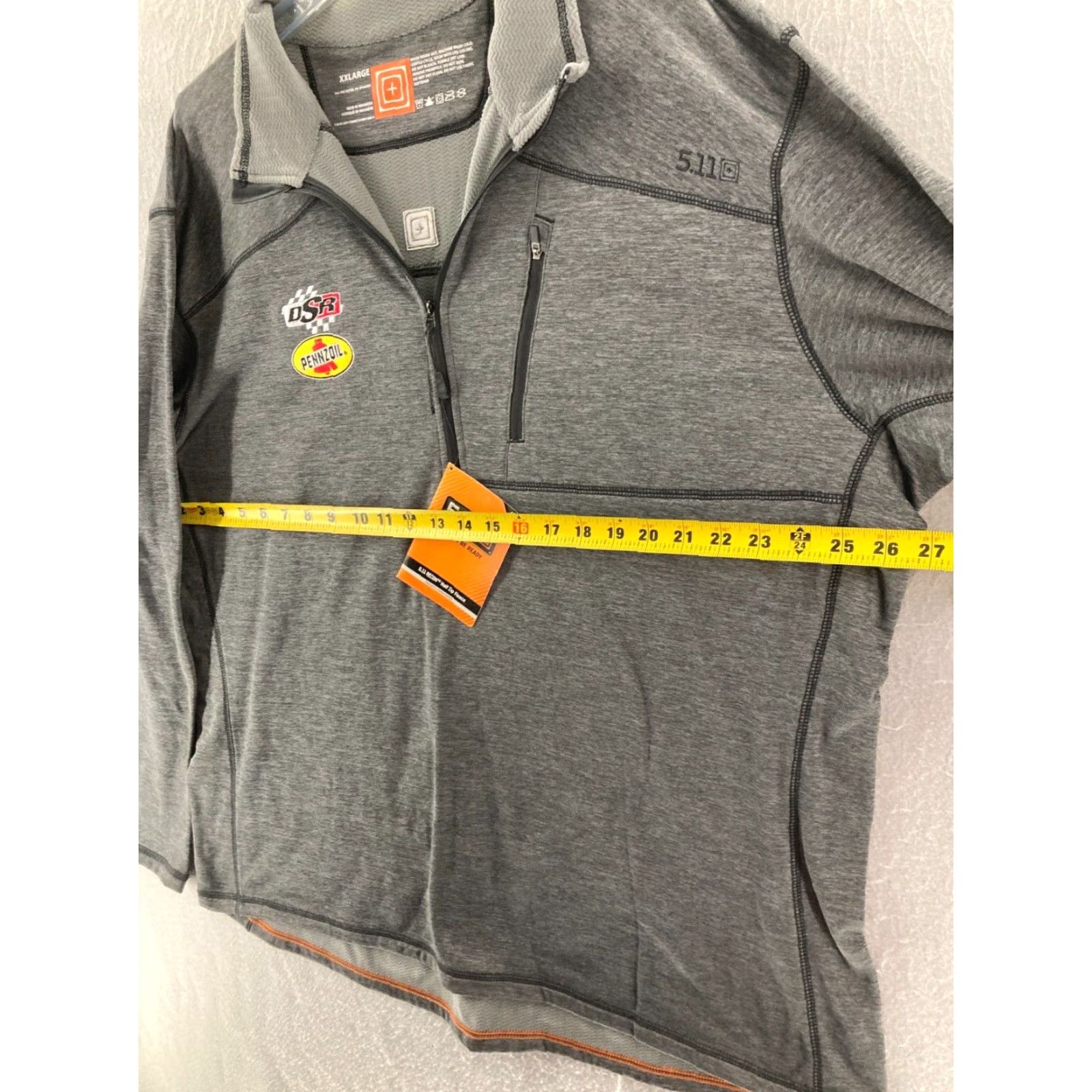 Logo 7 VINTAGE Recon 511 Shirt Mens 2XL Mock Neck Polo Gray Military NWT Size US XXL / EU 58 / 5 - 2 Thumbnail