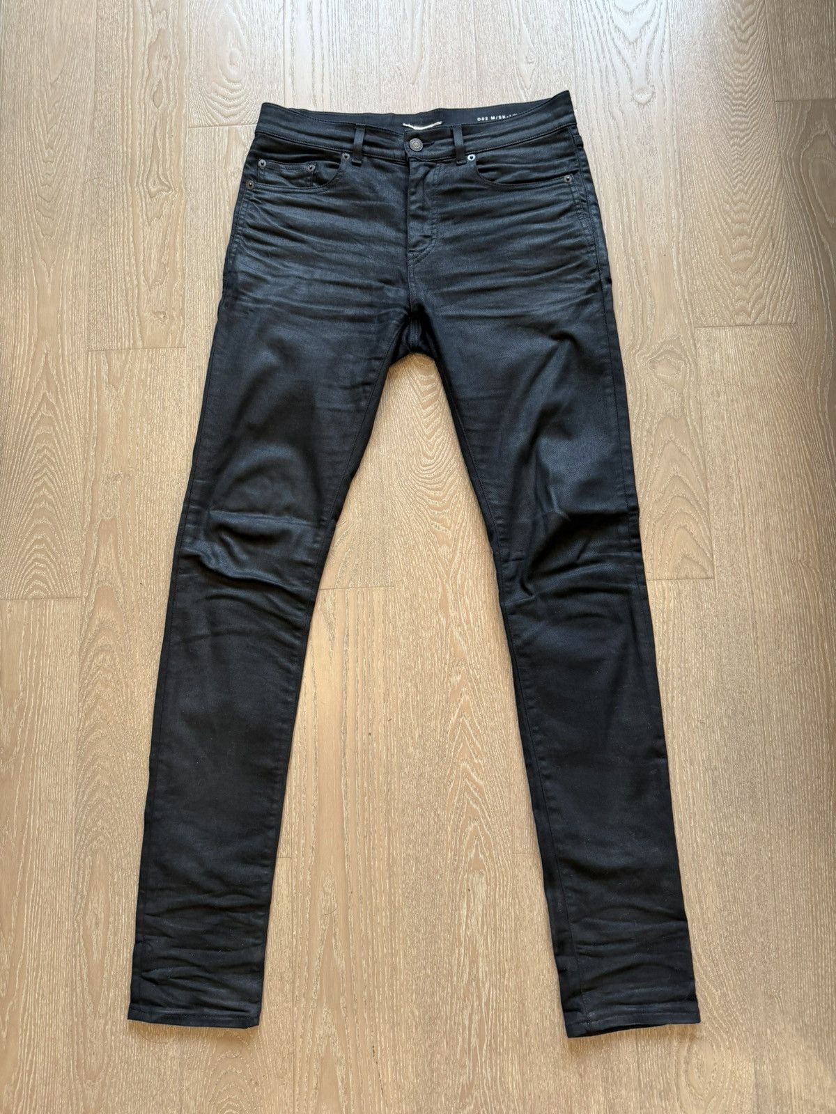 Saint Laurent Paris Sz 30 Saint Laurent Paris 18AW Waxed skinny Denim Size US 30 / EU 46 - 1 Thumbnail