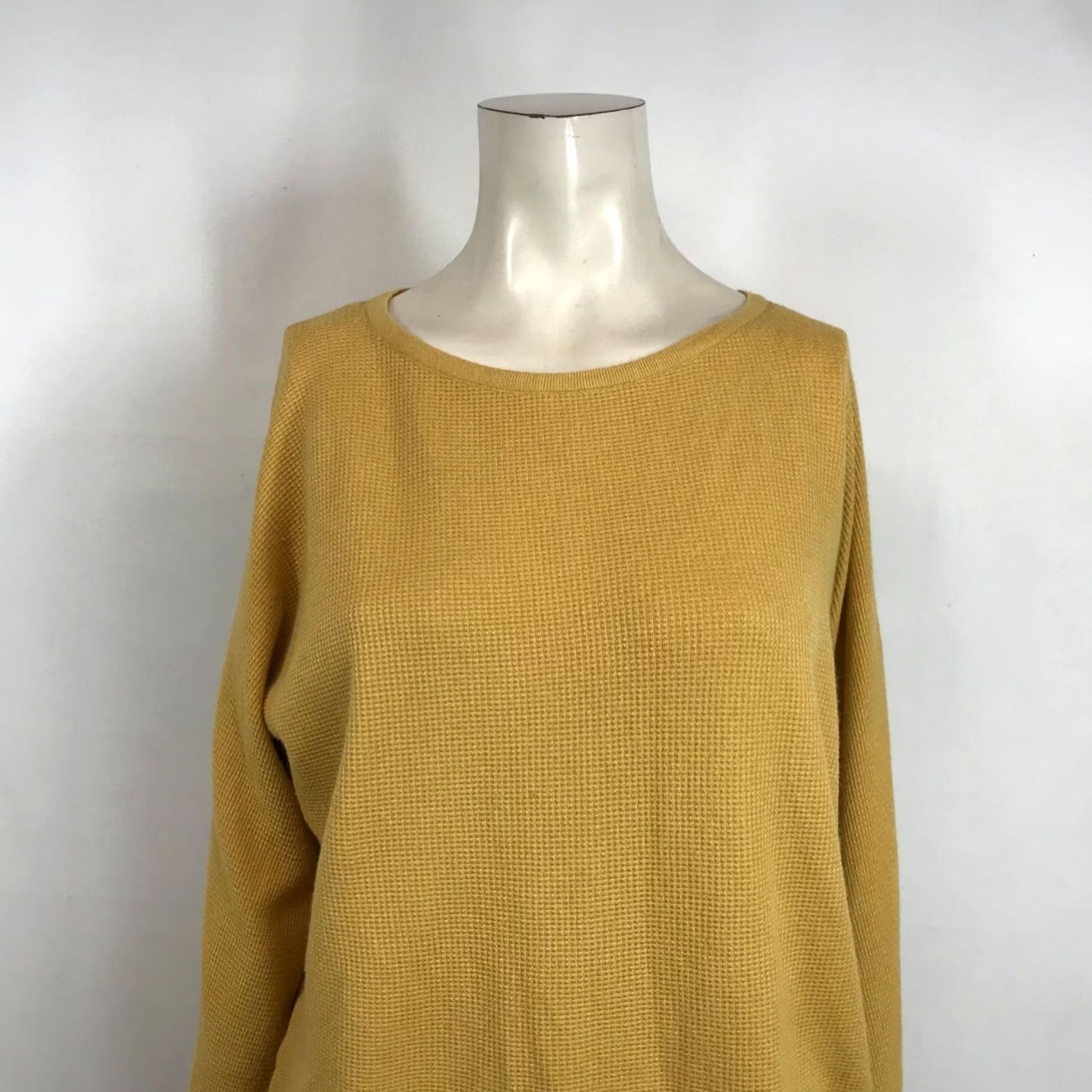 Vintage STACCATO Womens XL Sweater Gold Long Sleeve Round Neck Pullover Size XL / US 12-14 / IT 48-50 - 2 Thumbnail