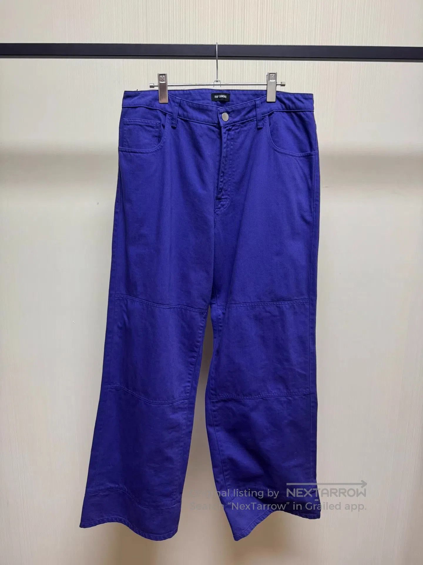 Raf Simons Purple Casual Straight-Leg Pants. Size US 30 / EU 46 - 1 Thumbnail