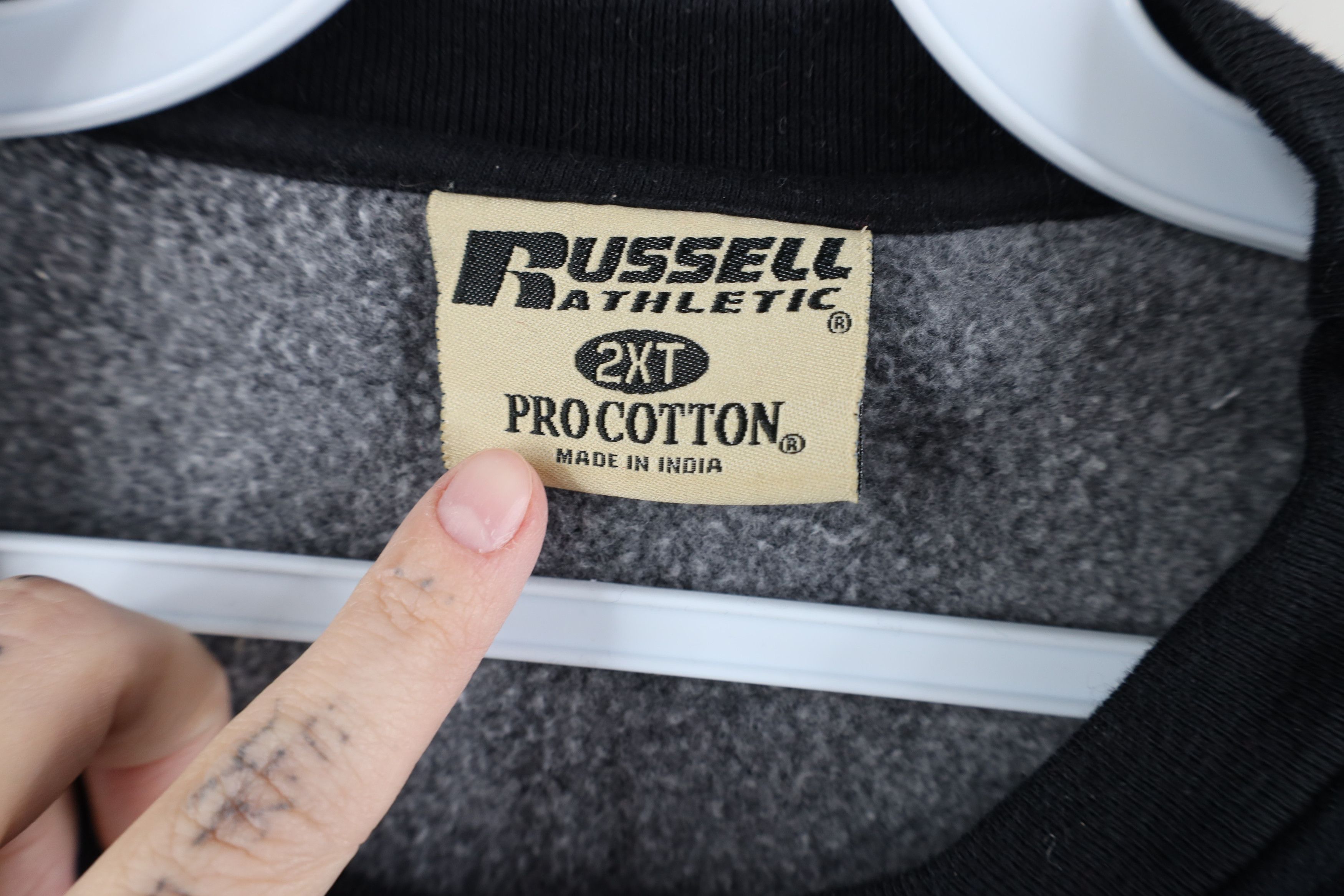 Russell Athletic Vintage 90s Y2K Russell Athletic Crewneck Sweatshirt Black Size US XXL / EU 58 / 5 - 6 Thumbnail