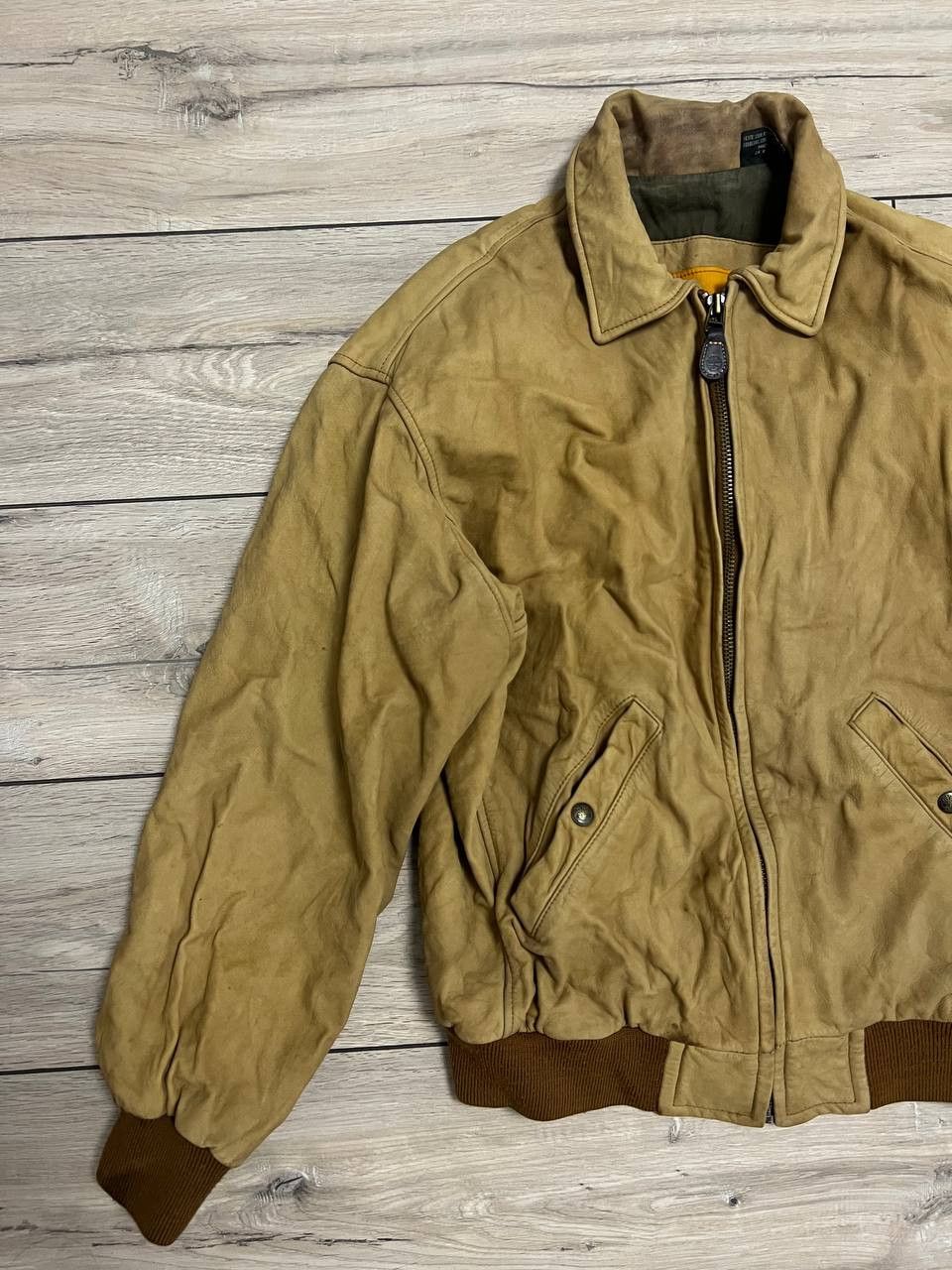 Timberland Timberland Leather Jacket Bomber Korea Made Size US S / EU 44-46 / 1 - 6 Thumbnail