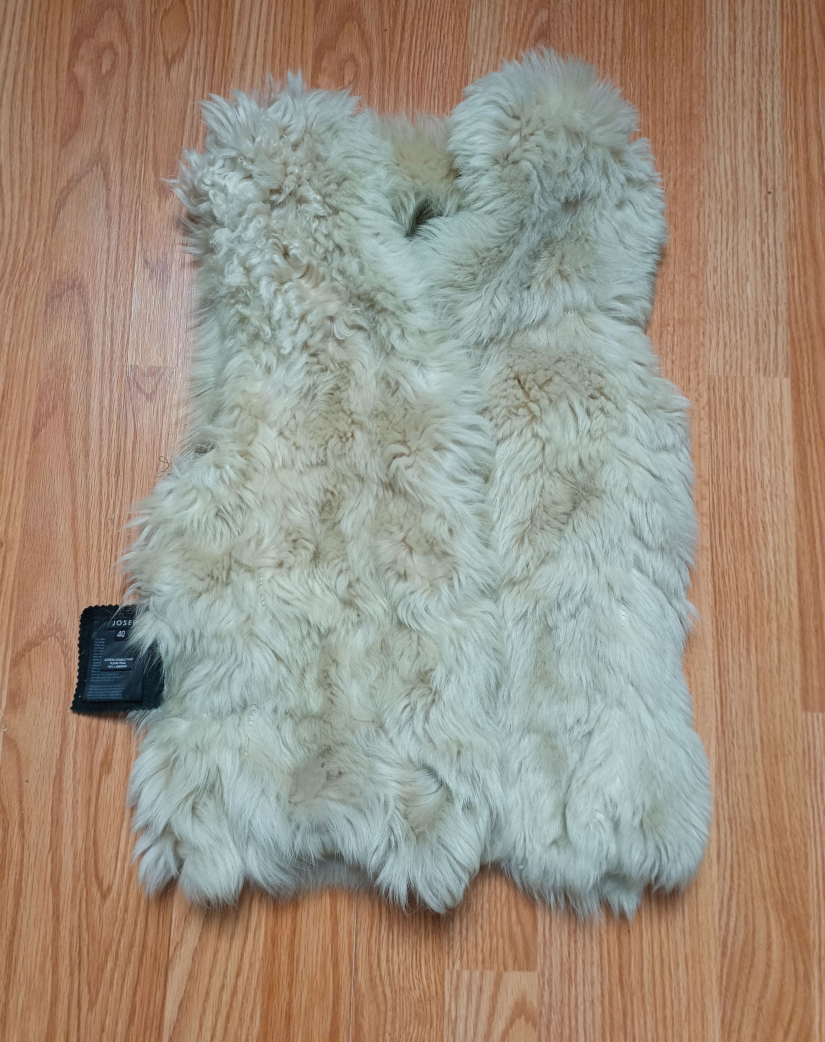 Joseph Joseph Lined Face Fur Vest Beige Lambskin Size EU 40 Size M / US 6-8 / IT 42-44 - 8 Thumbnail