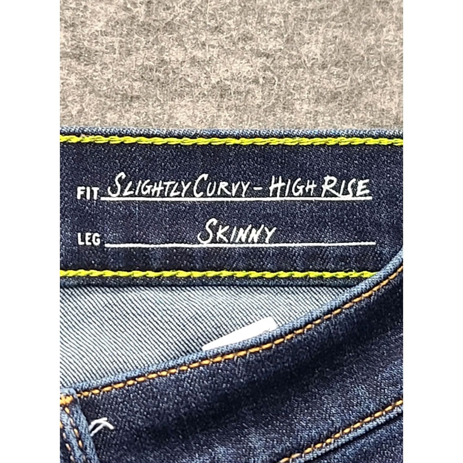 Eddie Bauer Eddie Bauer Jeans Womens 14x27 Travex Guide Pro Curvy Fit High Rise Skinny Leg Denim Blue 14 Regular Inseam 27" Slim Pockets Stretch Size 36" / US 14 / IT 50 - 3 Thumbnail
