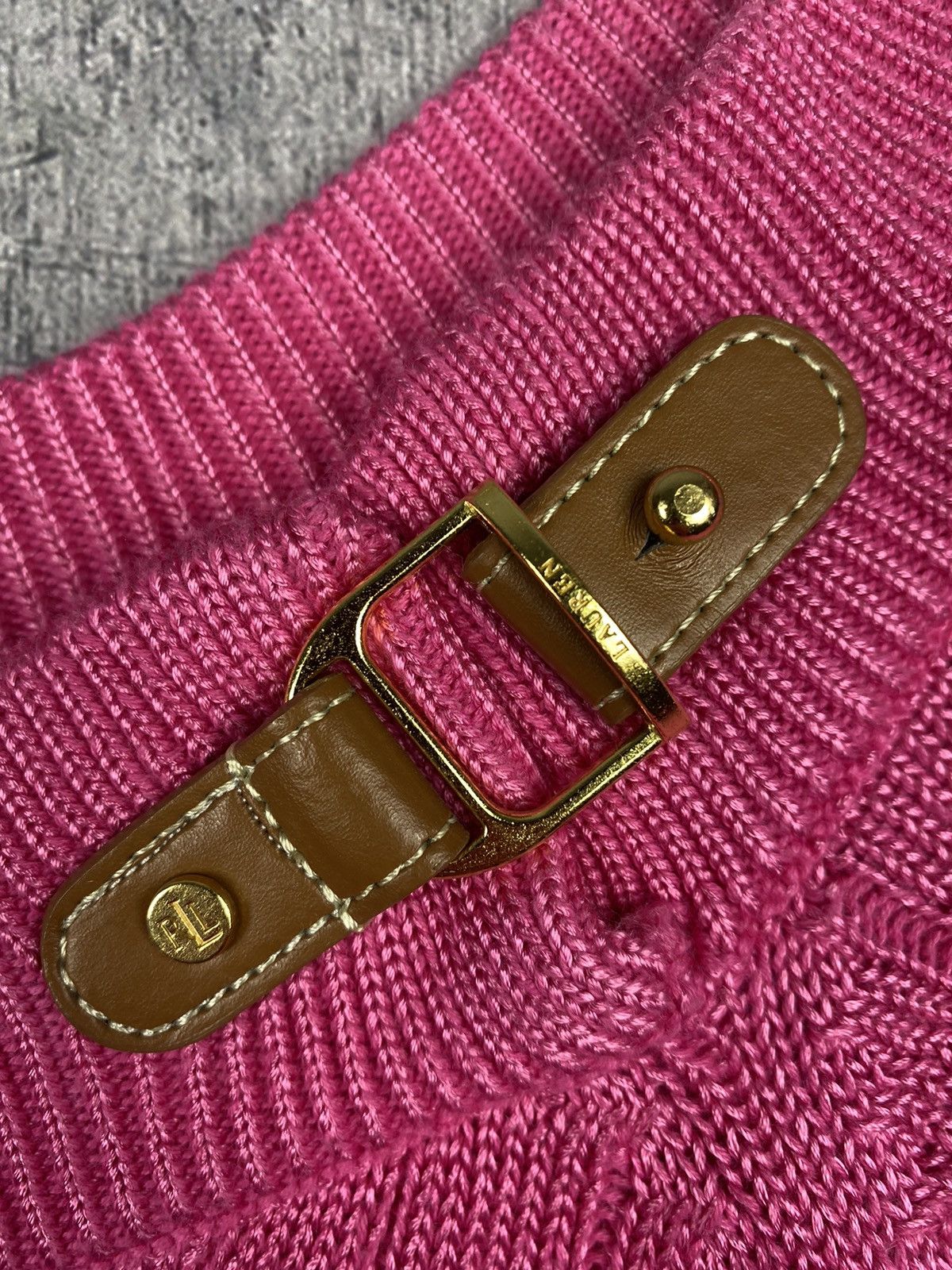 Polo Ralph Lauren Lauren Ralph Lauren Pink Sweater 3/4 Sleeves Scoop Neck Size XL / US 12-14 / IT 48-50 - 6 Thumbnail