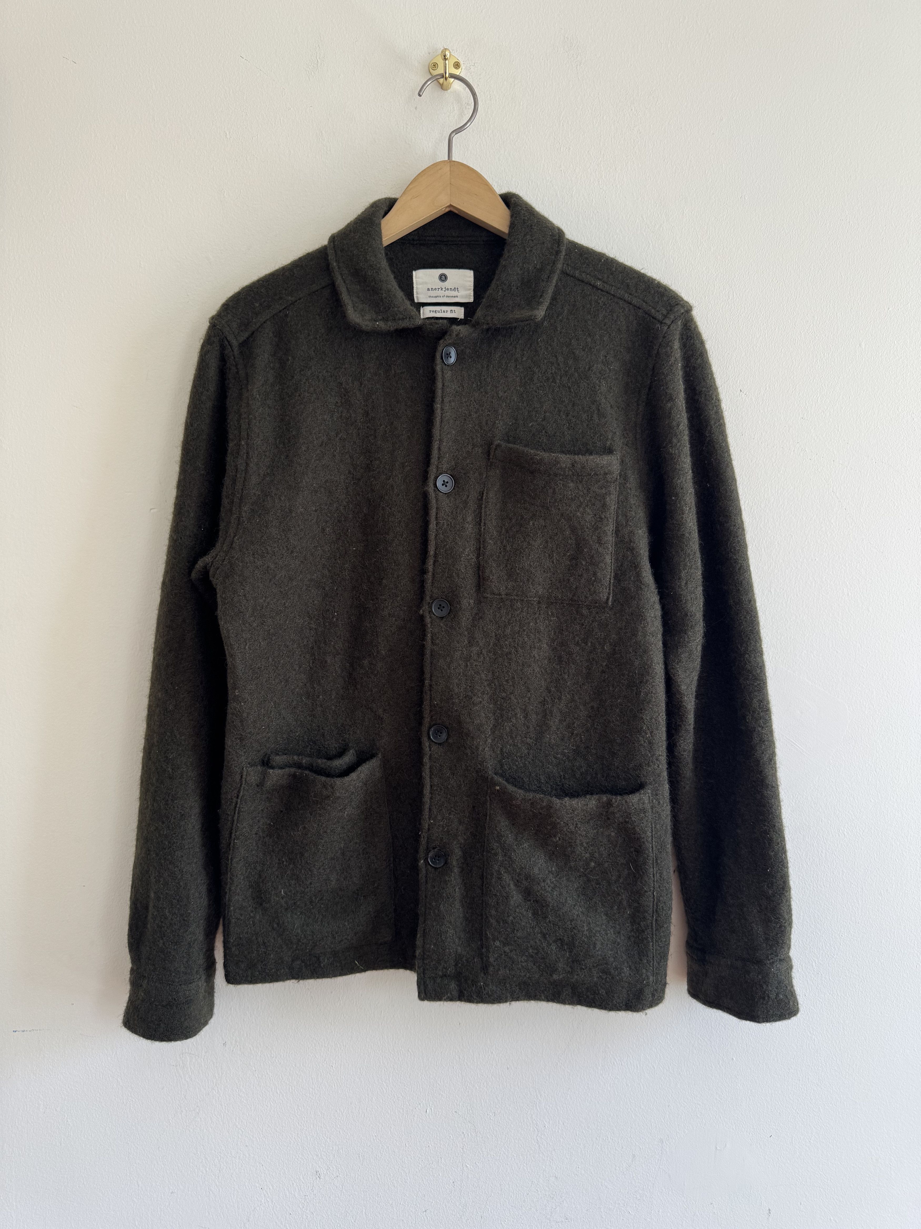 Anerkjendt Anerkjendt AKOSCAR Wool Double Pocket Overshirt Chore Coat Size US M / EU 48-50 / 2 - 1 Thumbnail