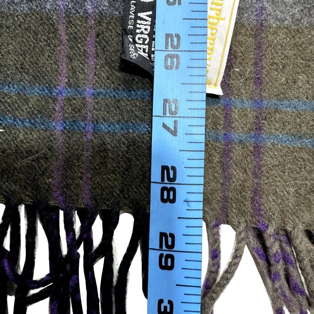Burberry Burberry's Authentic Scarf Grey Wool Unisex Scarf Made In E Size ONE SIZE - 5 Thumbnail