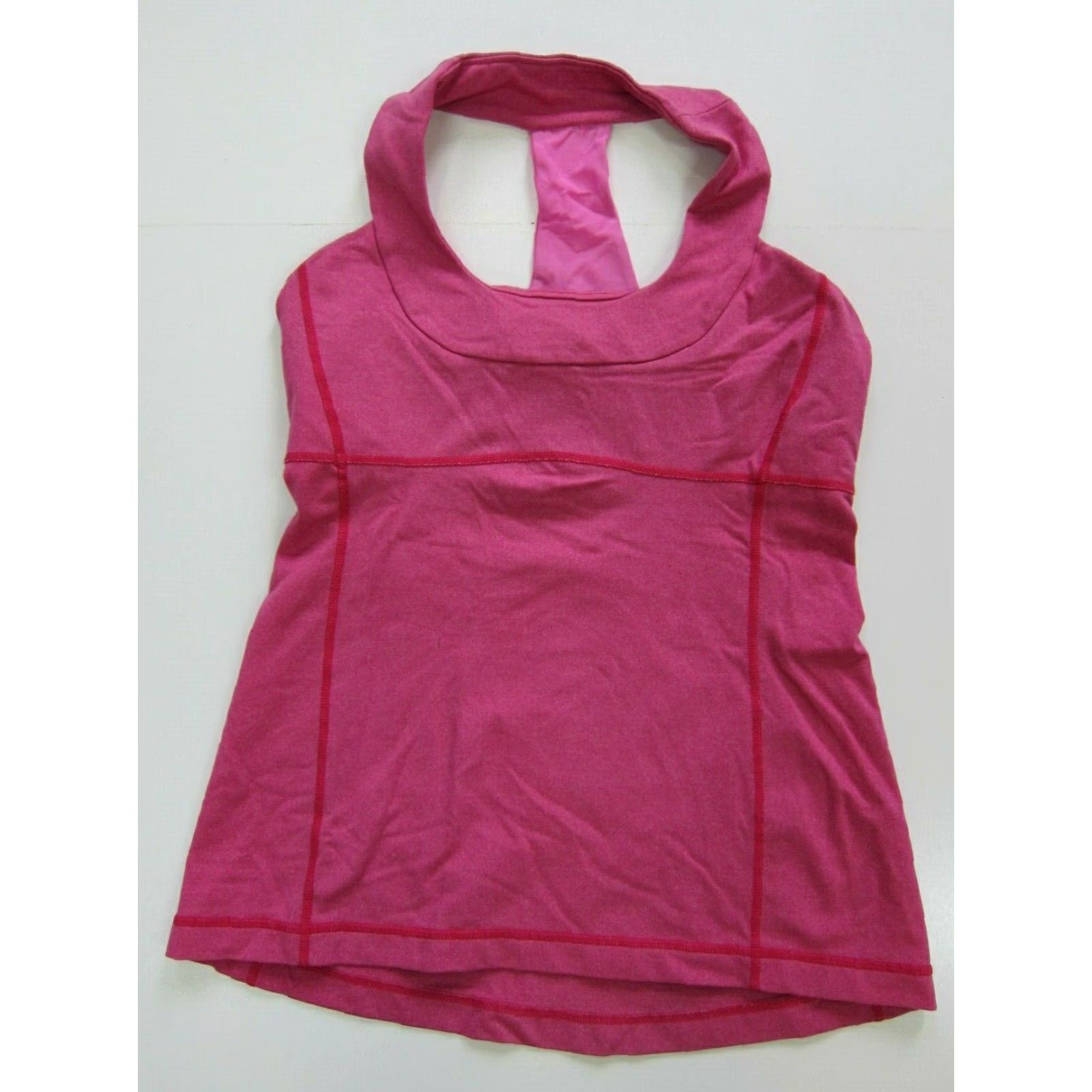 Lululemon Lululemon Pink T-Back Stretch Sports Bra Active Yoga Run Workout Top Women S-M Size S / US 4 / IT 40 - 2 Thumbnail