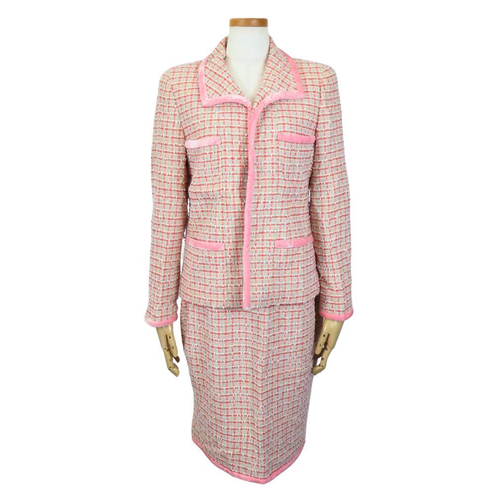 Chanel Chanel Chanel Setup Wool Cotton Nylon Setup Cotton Suits Size ONE SIZE - 1 Thumbnail
