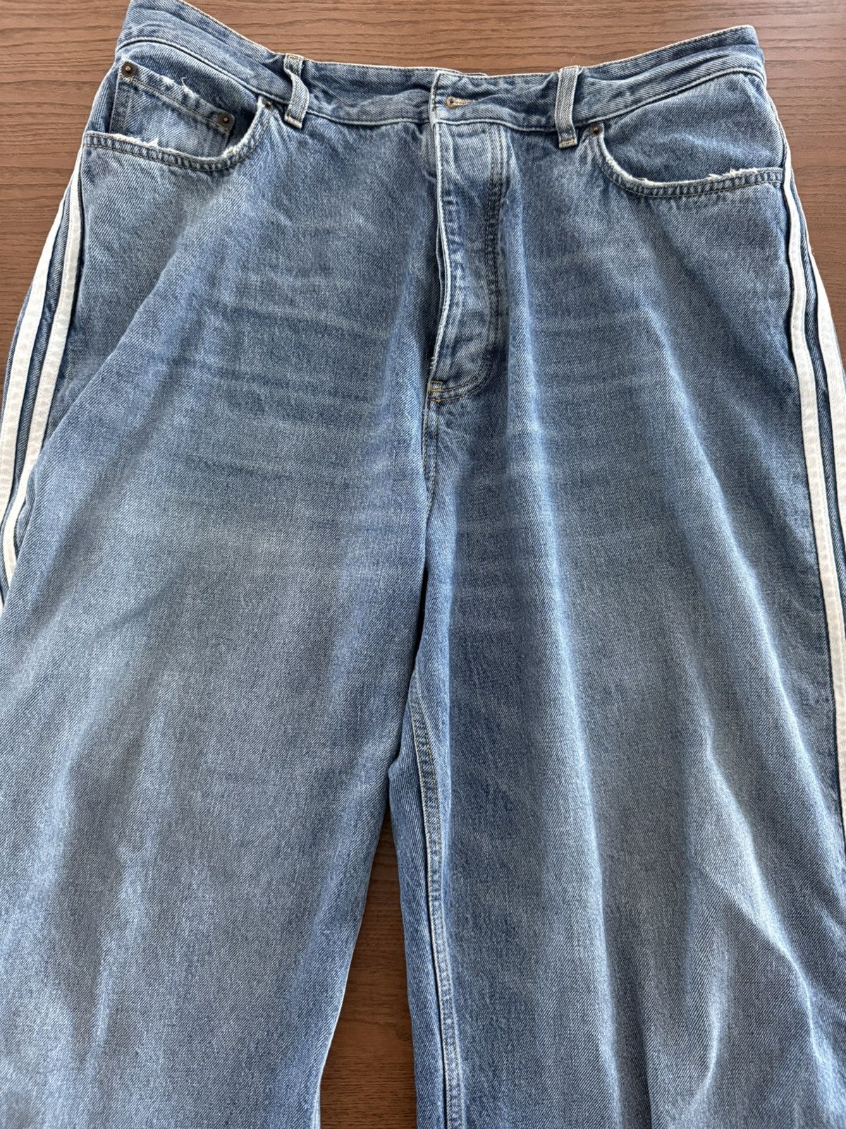 Balenciaga x Adidas Denim Baggy Pants Denim