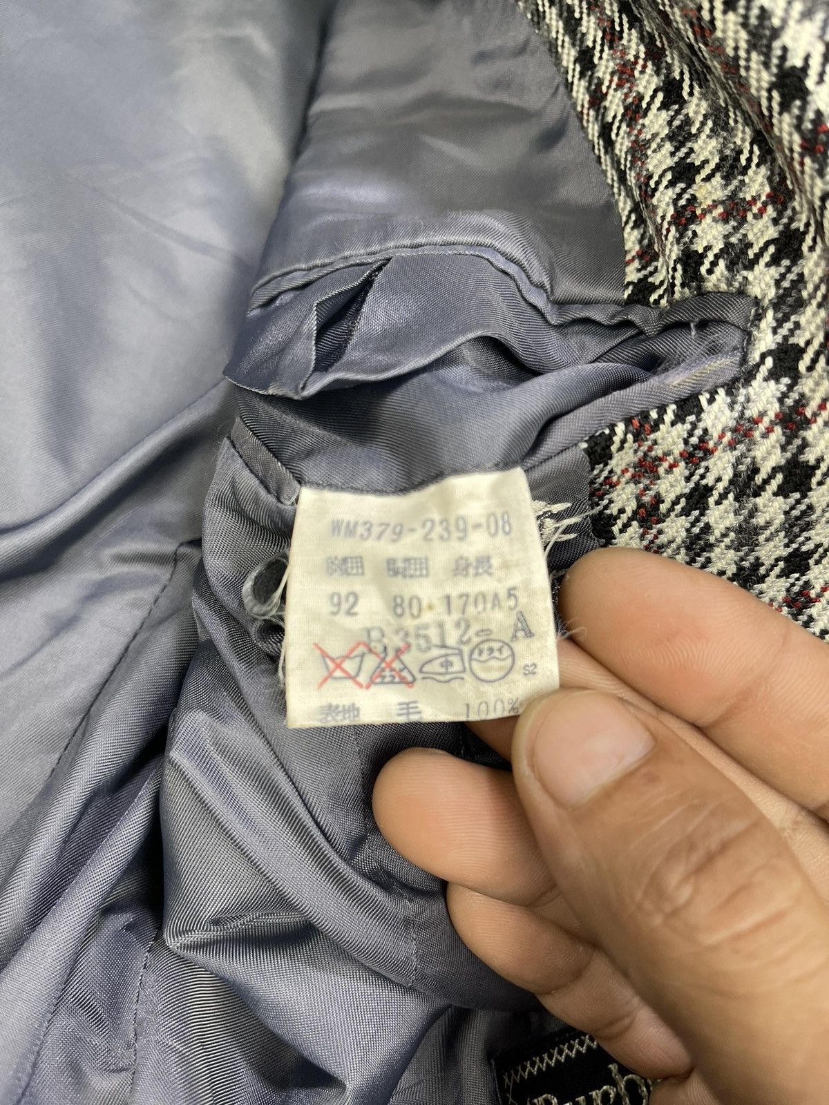 Burberry Vintage Burberrys Houndstooth Check Blazer Size US M / EU 48-50 / 2 - 12 Thumbnail
