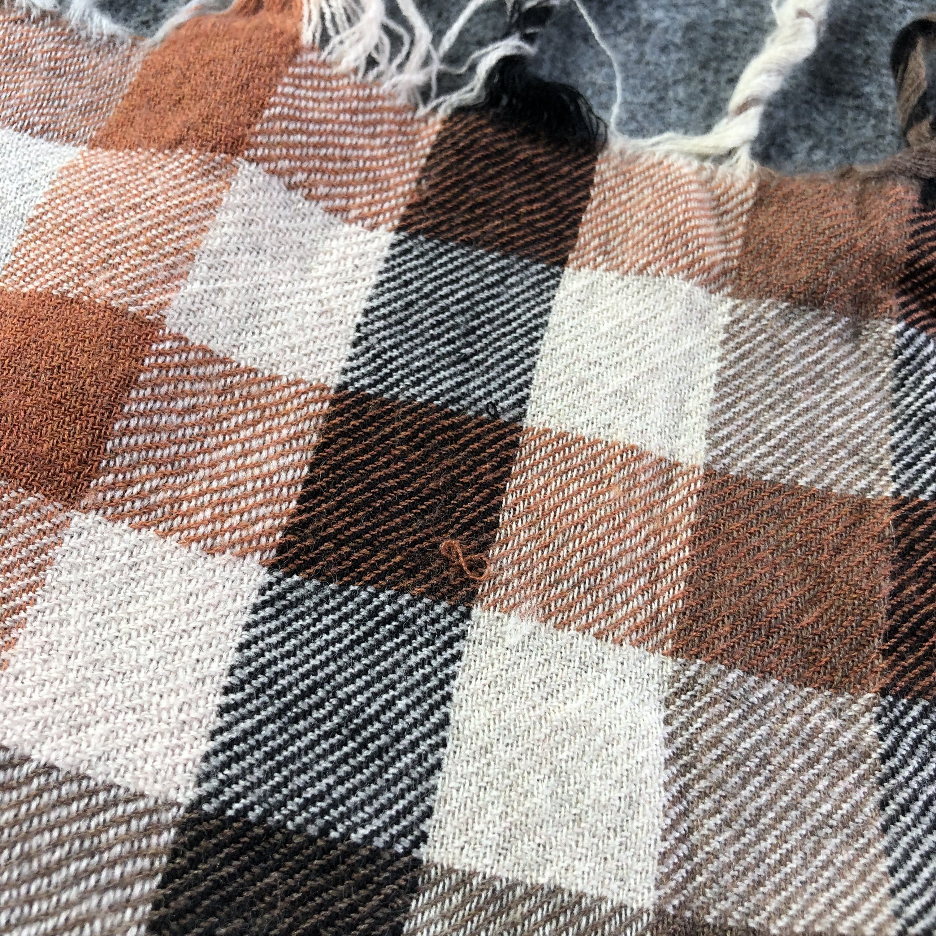 Margaret Howell Margaret Howell Gingham Wool Scarf Muffler Shawl V1250 Size ONE SIZE - 5 Thumbnail