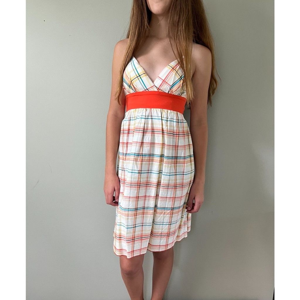Vintage Womens Y2K Vintage Plaid Summer Halter Sundress Dress Size M / US 6-8 / IT 42-44 - 1 Thumbnail