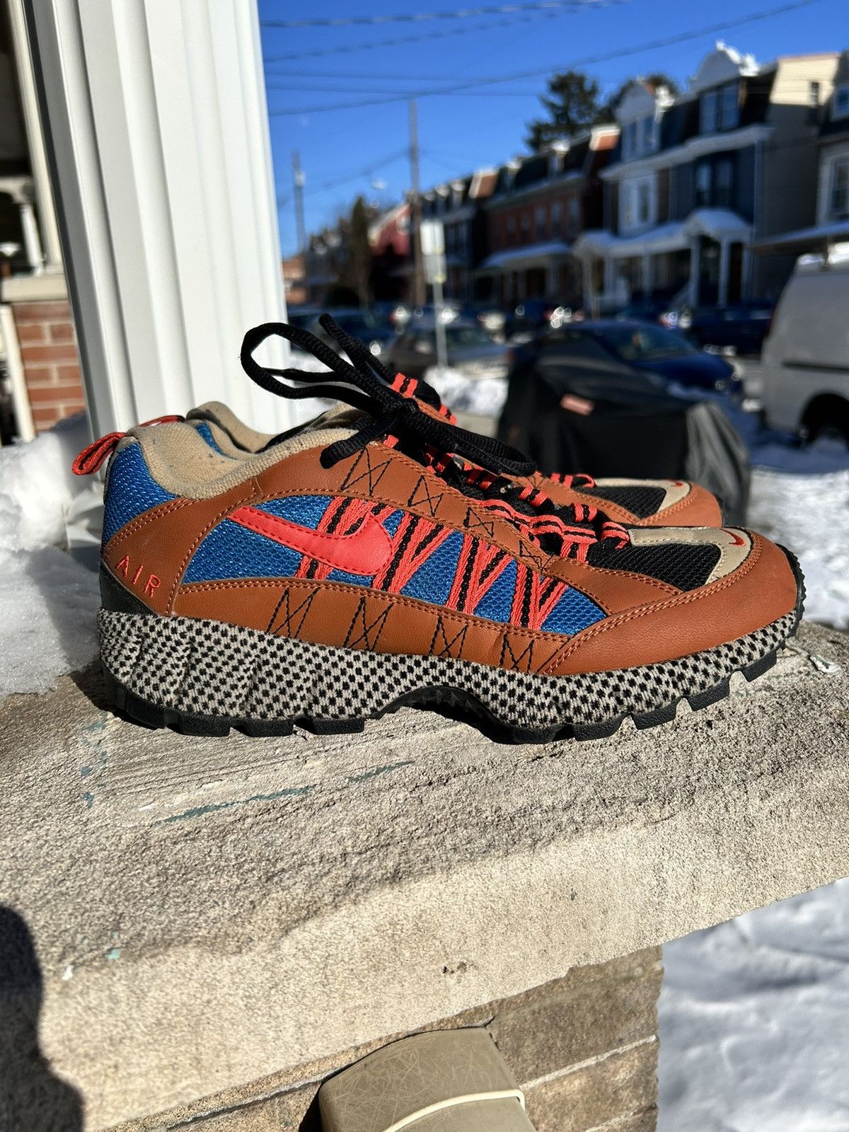 image of Nike Air Humara 17 Qs Dark Russet Shoes in Beige, Men's (Size 8)