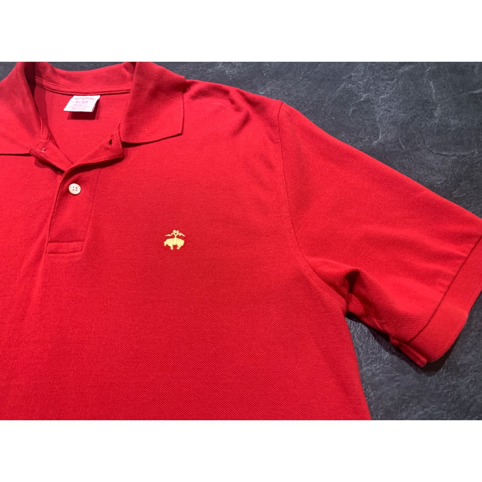 Brooks Brothers BROOKS BROTHERS 1818 Solid Polo Shirt Adult Medium Red Mens Size US M / EU 48-50 / 2 - 2 Thumbnail