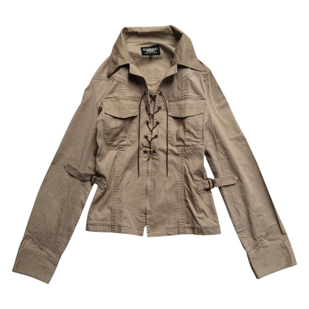 If Six Was Nine × Le Grande Bleu (L.G.B.) × Tornado Mart Tornado mart lace up Western shirt Size US M / EU 48-50 / 2 - 1 Thumbnail
