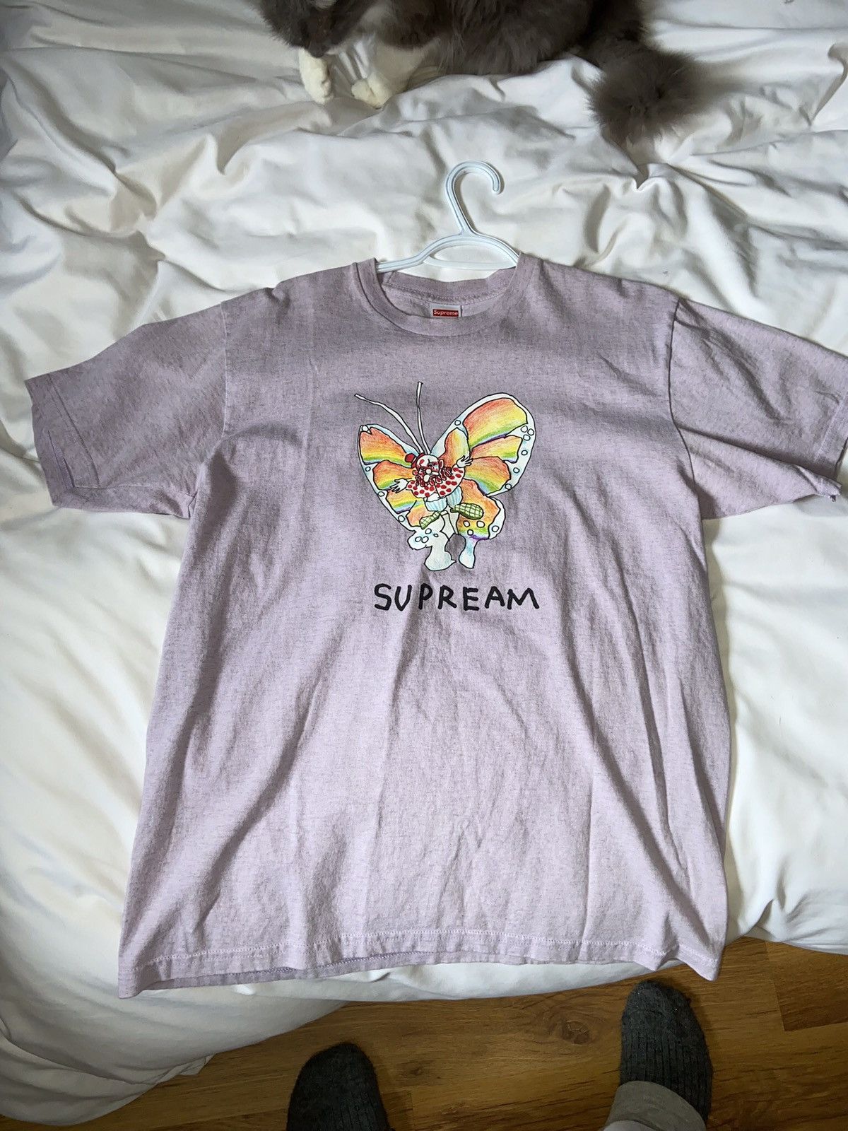 image of Supreme Gonz Butterfly Tee in Purple, Men's (Size Large)