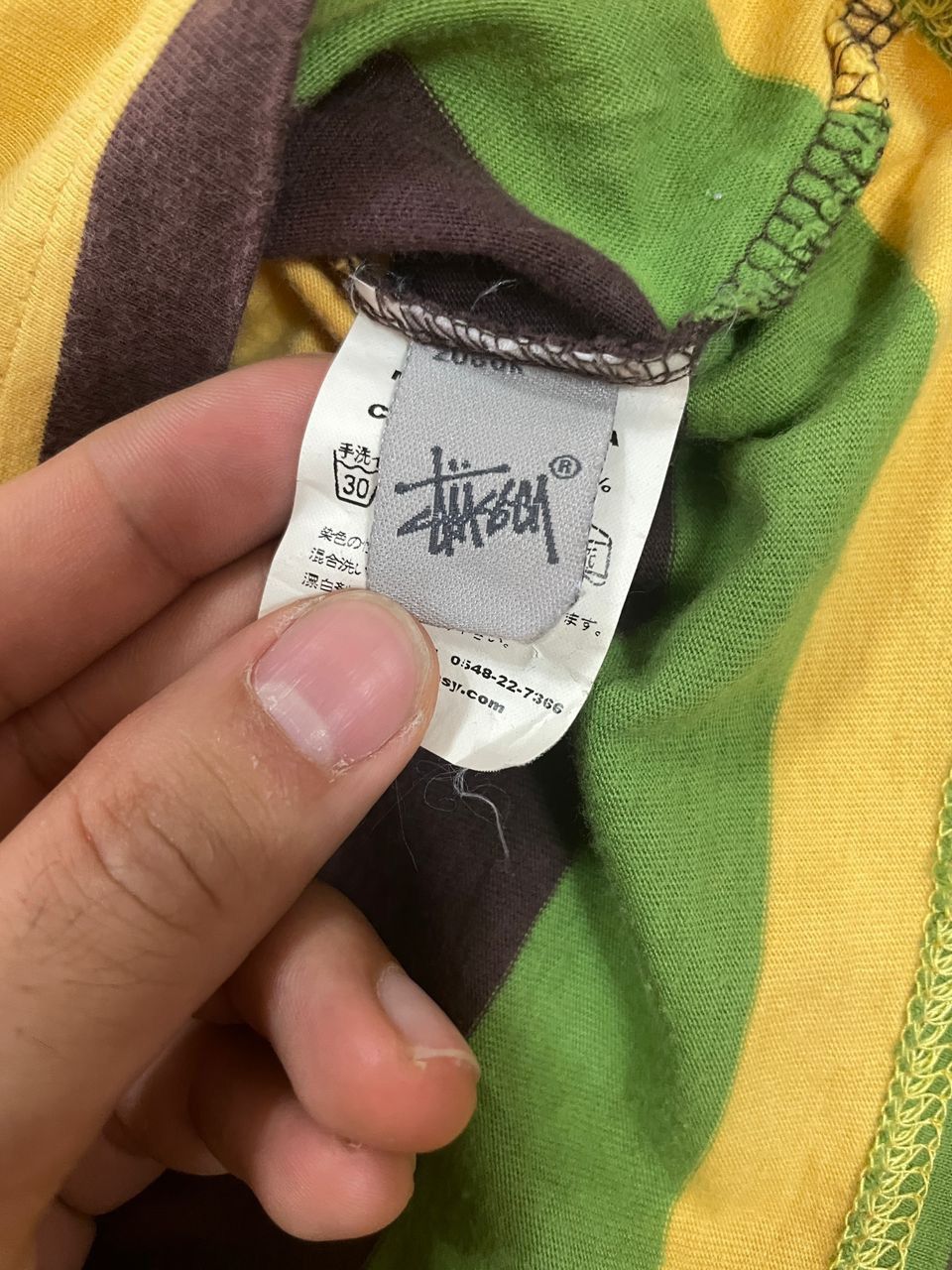 Stussy STUSSY STRIPED COLLAR TEE Size US M / EU 48-50 / 2 - 4 Thumbnail