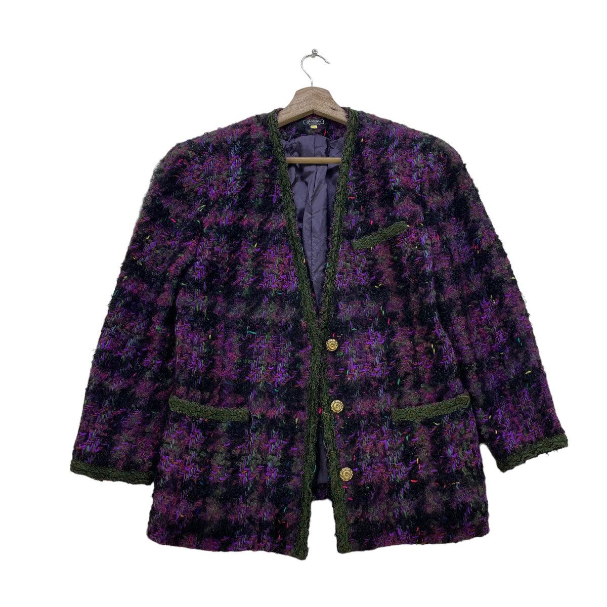 Aran Isles Knitwear × Homespun Knitwear Japanese Brand Addenda Renown Tweed Jacket Size M / US 6-8 / IT 42-44 - 1 Thumbnail