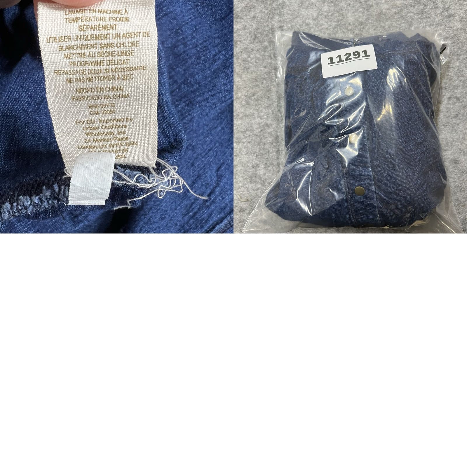 Free People VINTAGE Free People Dress Womens XS Blue Denim Long Sleeve Snap Down Western Cottagecore Size XS / US 0-2 / IT 36-38 - 10 Thumbnail