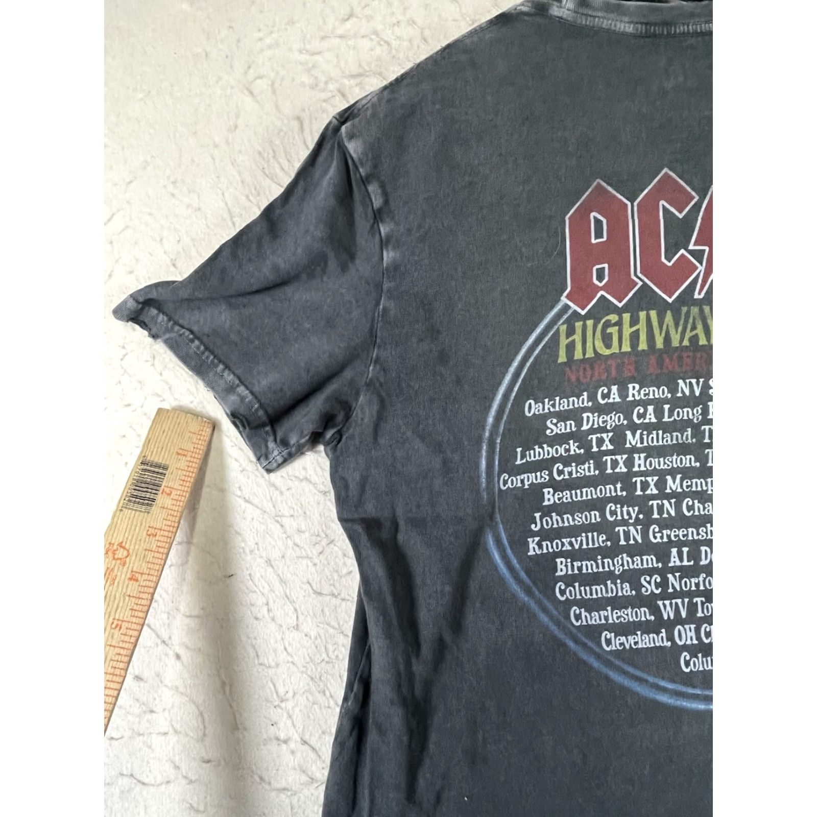 Lucky Brand Lucky Brand AC/DC Highway To Hell T-Shirt Mens M Black Distressed Style Shirt Size US M / EU 48-50 / 2 - 6 Thumbnail
