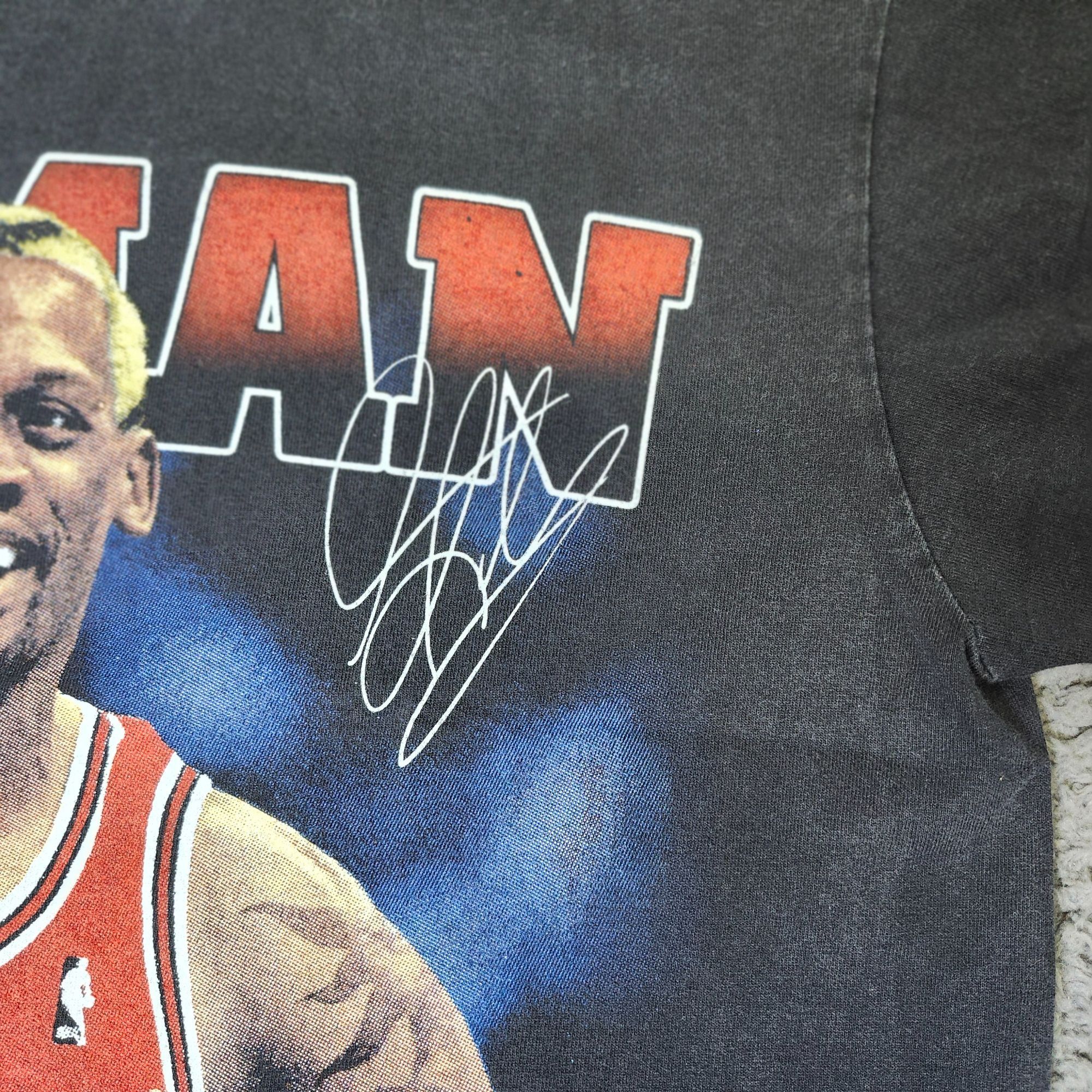 Vintage Vintage Dennis Rodman Chicago Bulls Bootleg Tee large Size US L / EU 52-54 / 3 - 6 Thumbnail