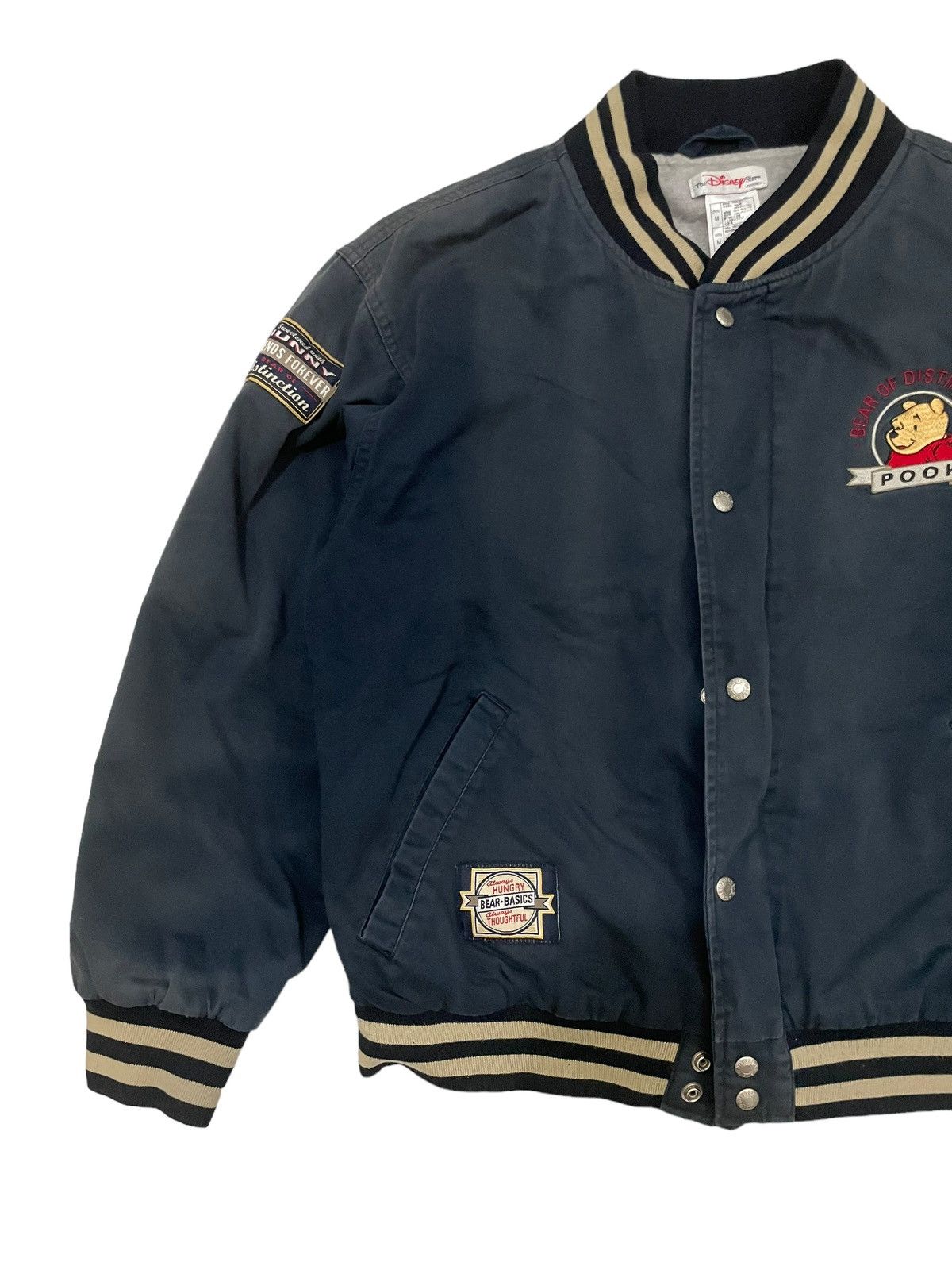 Disney × Japanese Brand × Vintage Vintage Pooh Disney Trahsed Bomber Jacket Size US M / EU 48-50 / 2 - 3 Thumbnail