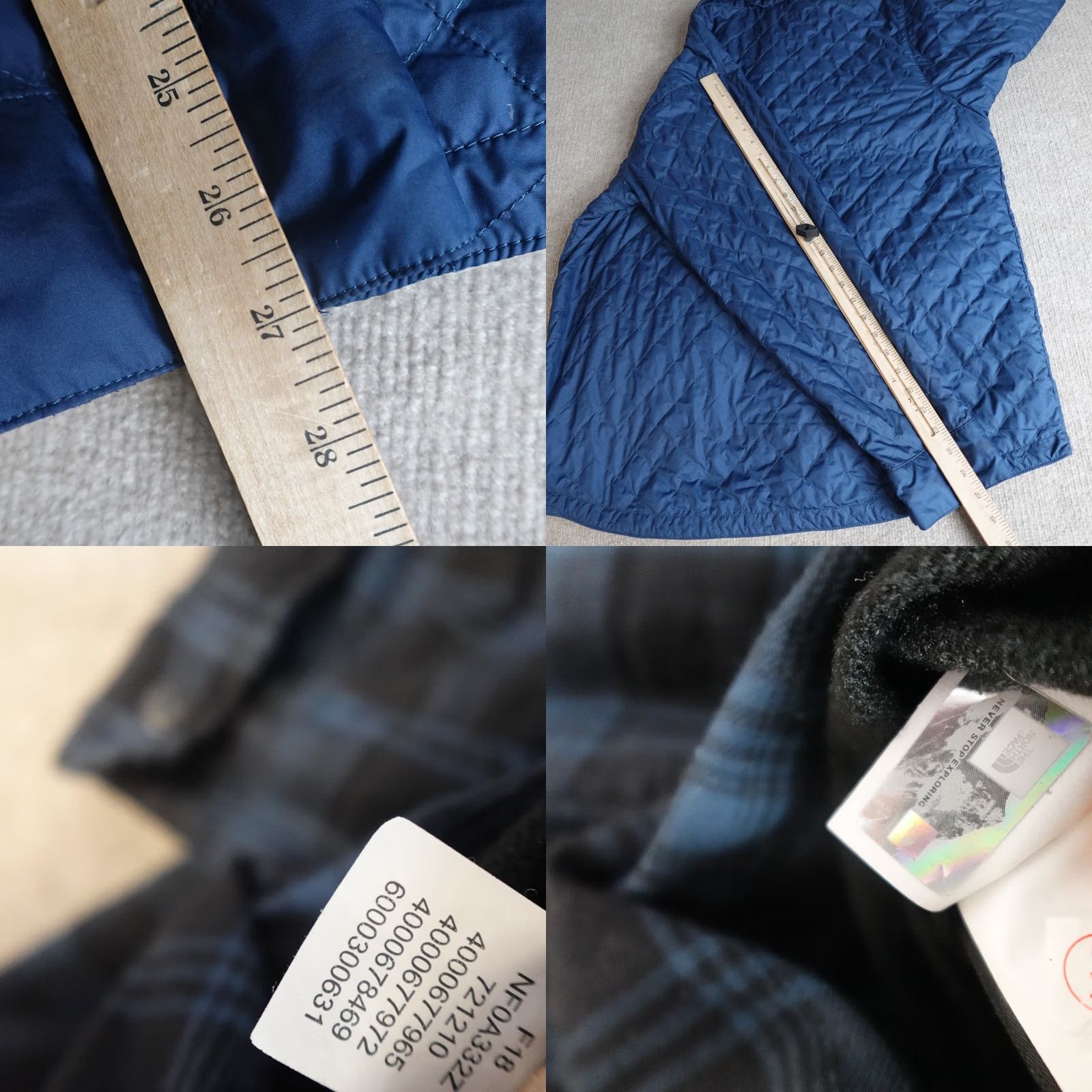 The North Face The North Face Jacket XL Blue Reversible Quilted Outdoor Mens Windproof Winter Fall Hiking Storm Coat Size US XL / EU 56 / 4 - 9 Thumbnail