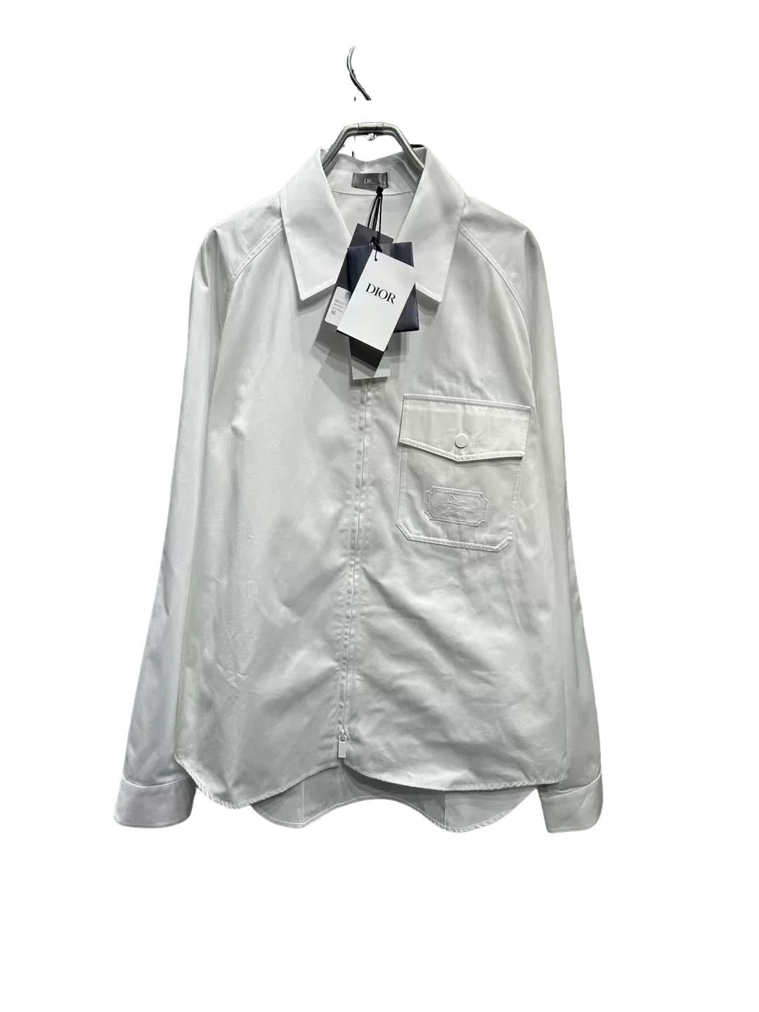 Dior Dior Embroidered Pocket Zip-up Shirt Size 46 Size US S / EU 44-46 / 1 - 1 Thumbnail