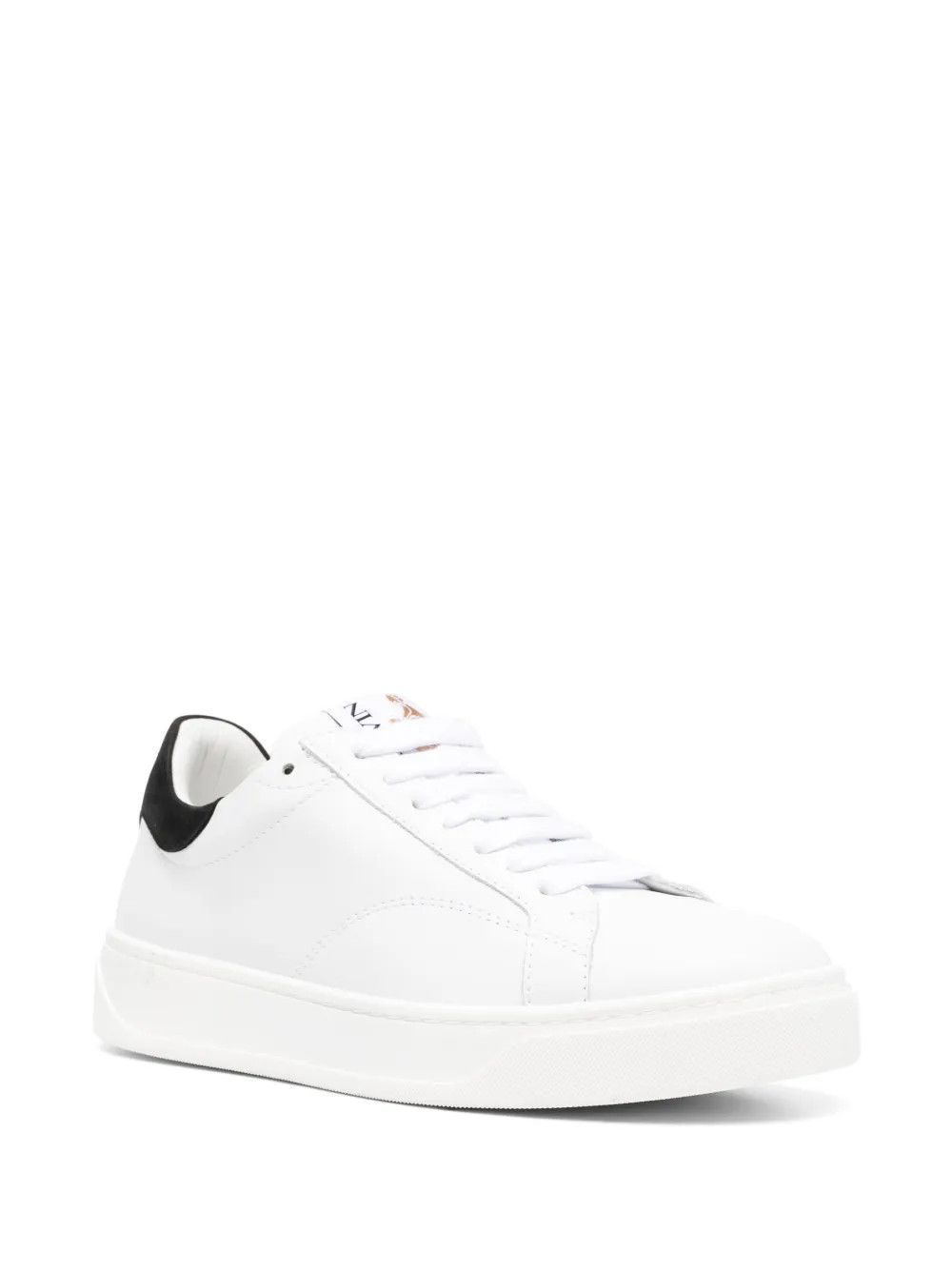 Lanvin oc11z0526 Logo Patch Lace Up Sneakers in White Size US 12 / EU 45 - 3 Thumbnail