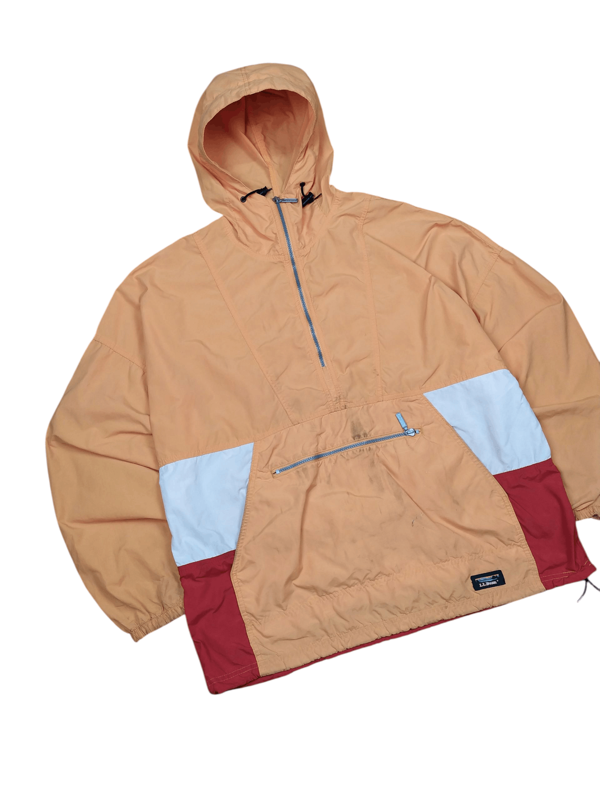 L.L. Bean Vintage 90's LL.Bean Anorak Nylon Hoodie Jacket Size US XXL / EU 58 / 5 - 3 Thumbnail
