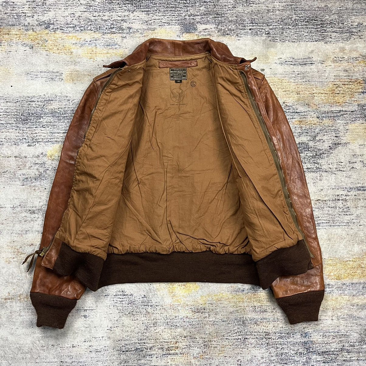 Buzz Rickson's × The Real McCoy's × Toyo Enterprises Hand Aniline Wax Finished Type A-2 horsehide leather jacket Size US M / EU 48-50 / 2 - 7 Thumbnail