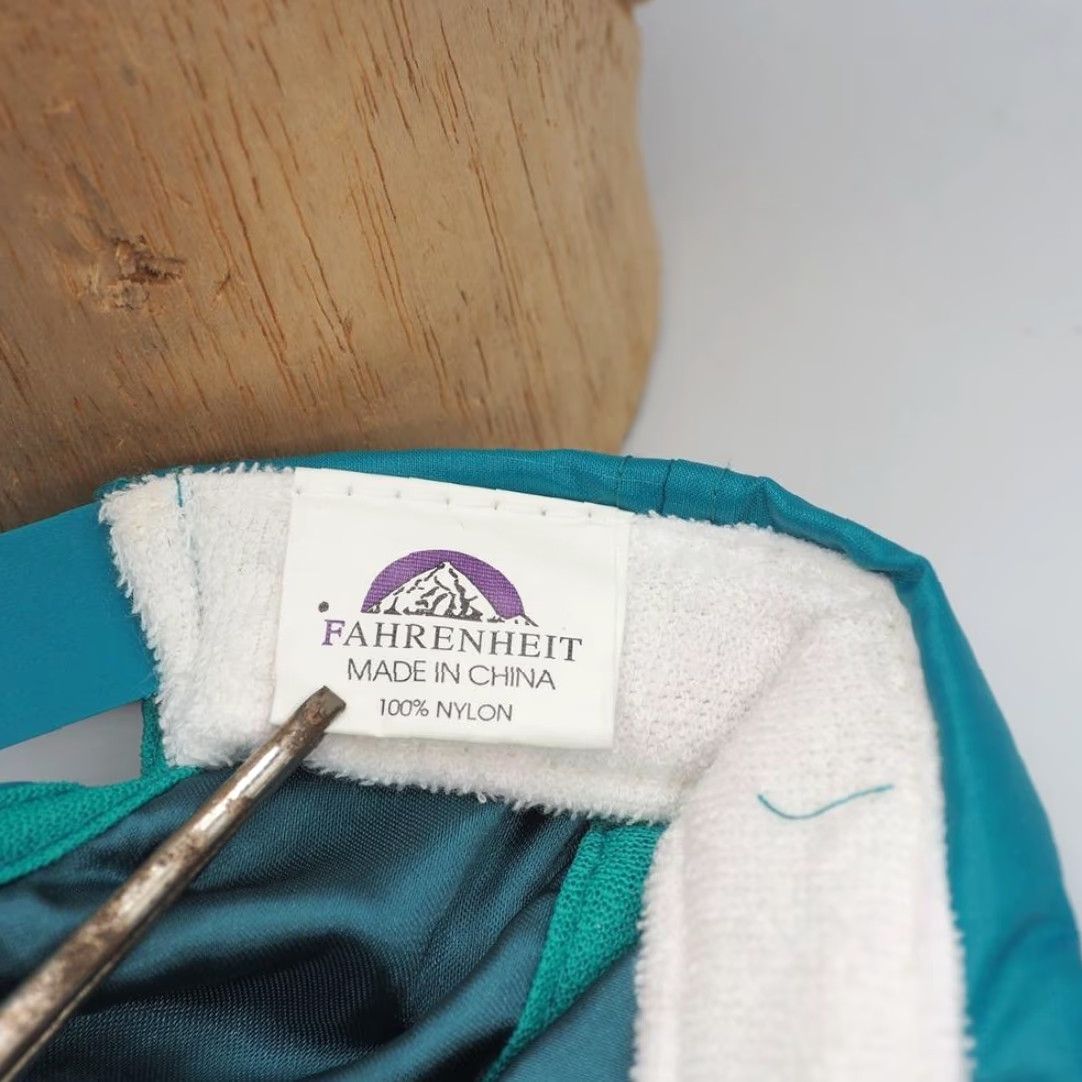 Altea VINTAGE Fahrenheit Teal Waterproof Ripstop Hat Cap Strapback 1990's Fashion Unisex Adults Adjustable Baseball Cap Mens/Womens Size ONE SIZE - 5 Thumbnail