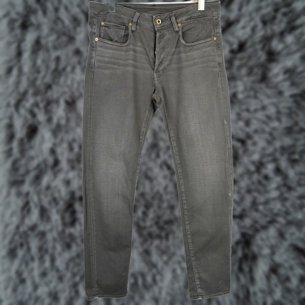 G-Star G-STAR 3301 Slim Jeans Men's W32/L32 Faded Whiskers Button Fly Grey Jeans Size US 32 / EU 48 - 1 Thumbnail