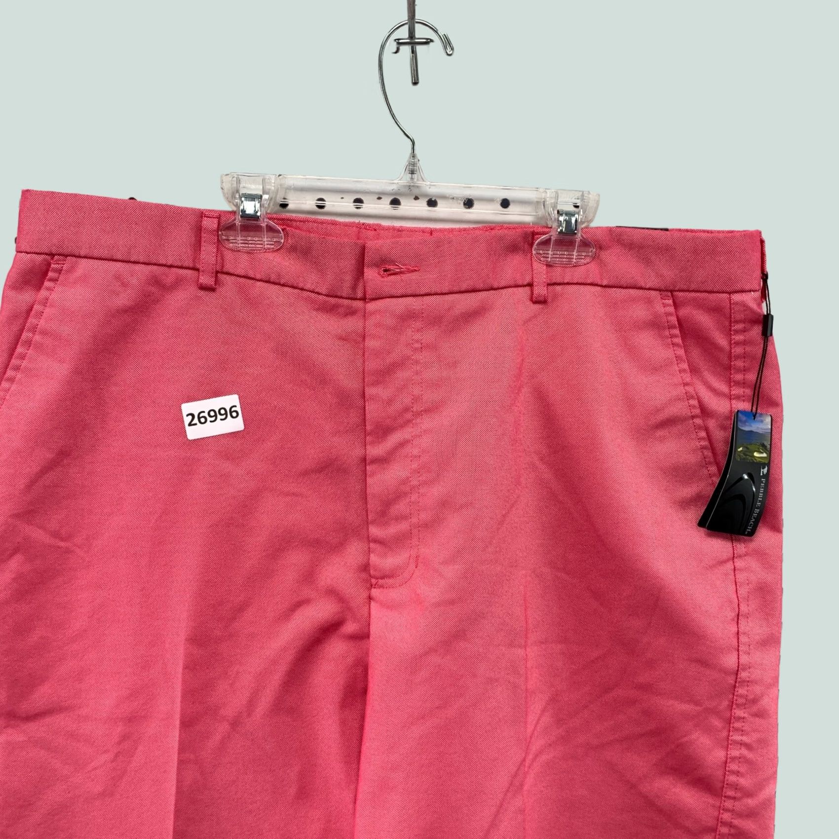 Vintage Pebble Beach Pink Mens 40x10 Chino Golf Shorts Casual Shirt? Size US 40 / EU 56 - 1 Thumbnail
