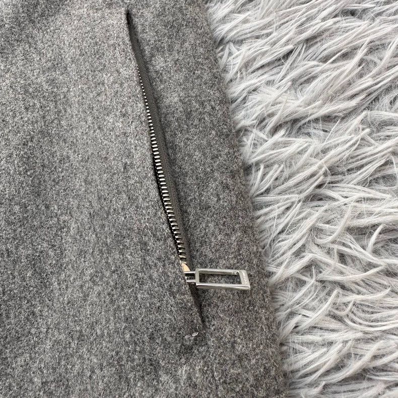Dior Dior Light gray motorcycle zipper wool jacket 2501-Nextarro Size US M / EU 48-50 / 2 - 7 Thumbnail