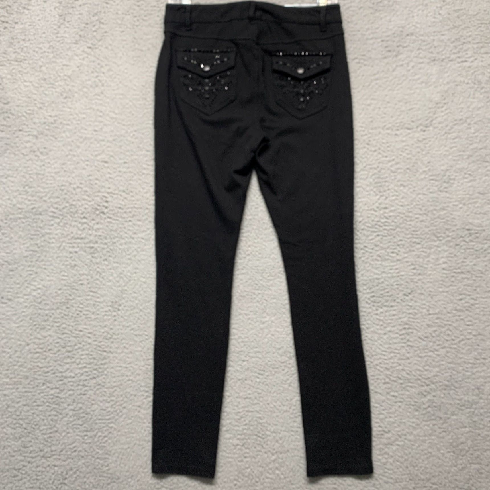 Vintage One 5 One Mid-Rise Black Dress Pants/Leggings Women's Size 8 Skinny 2 Pockets Size 30" / US 8 / IT 44 - 4 Thumbnail