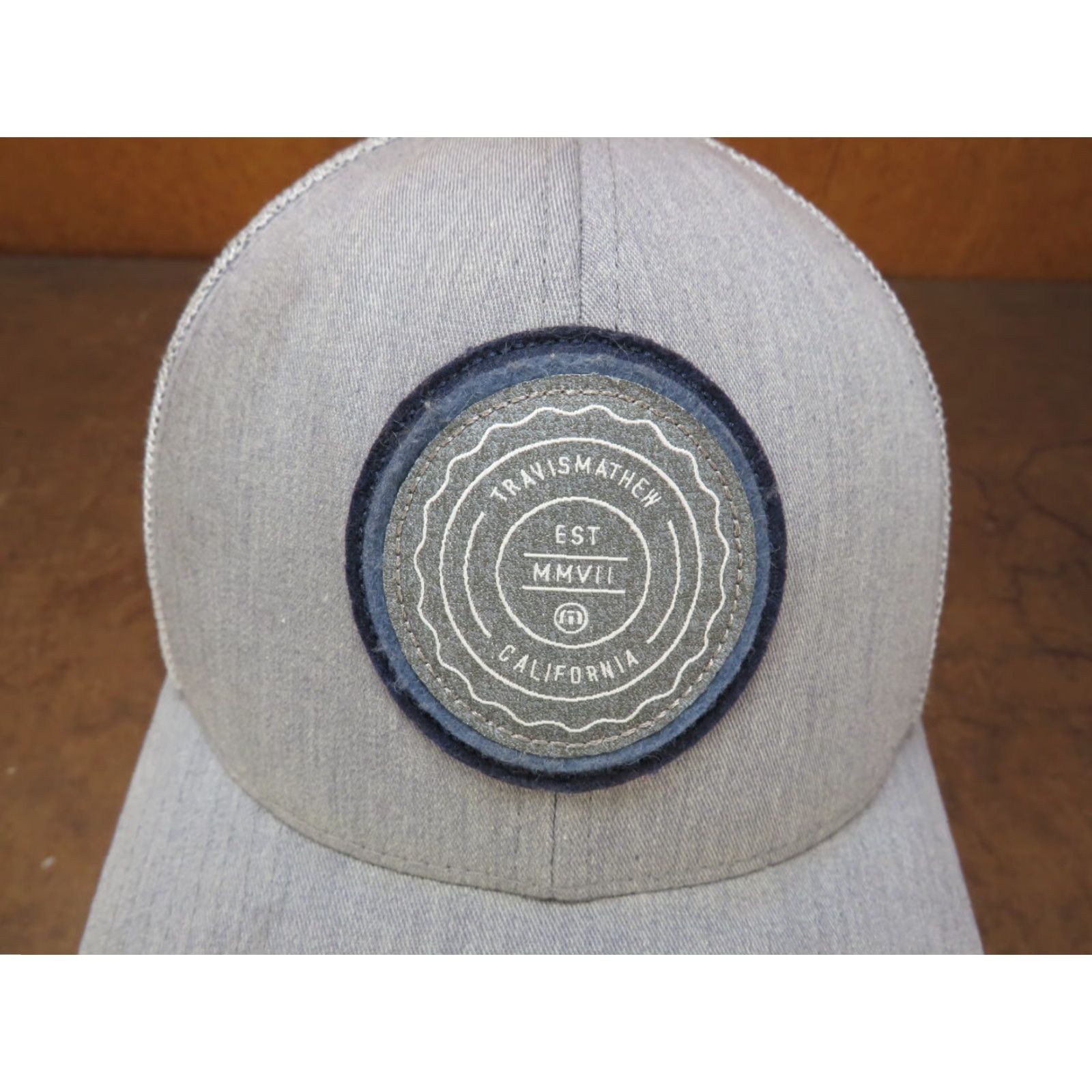 TravisMathew VINTAGE HaT Cap Travis Mathews Gray Black Blue California Birdie par Course Golf hat cap VTG Size ONE SIZE - 2 Thumbnail