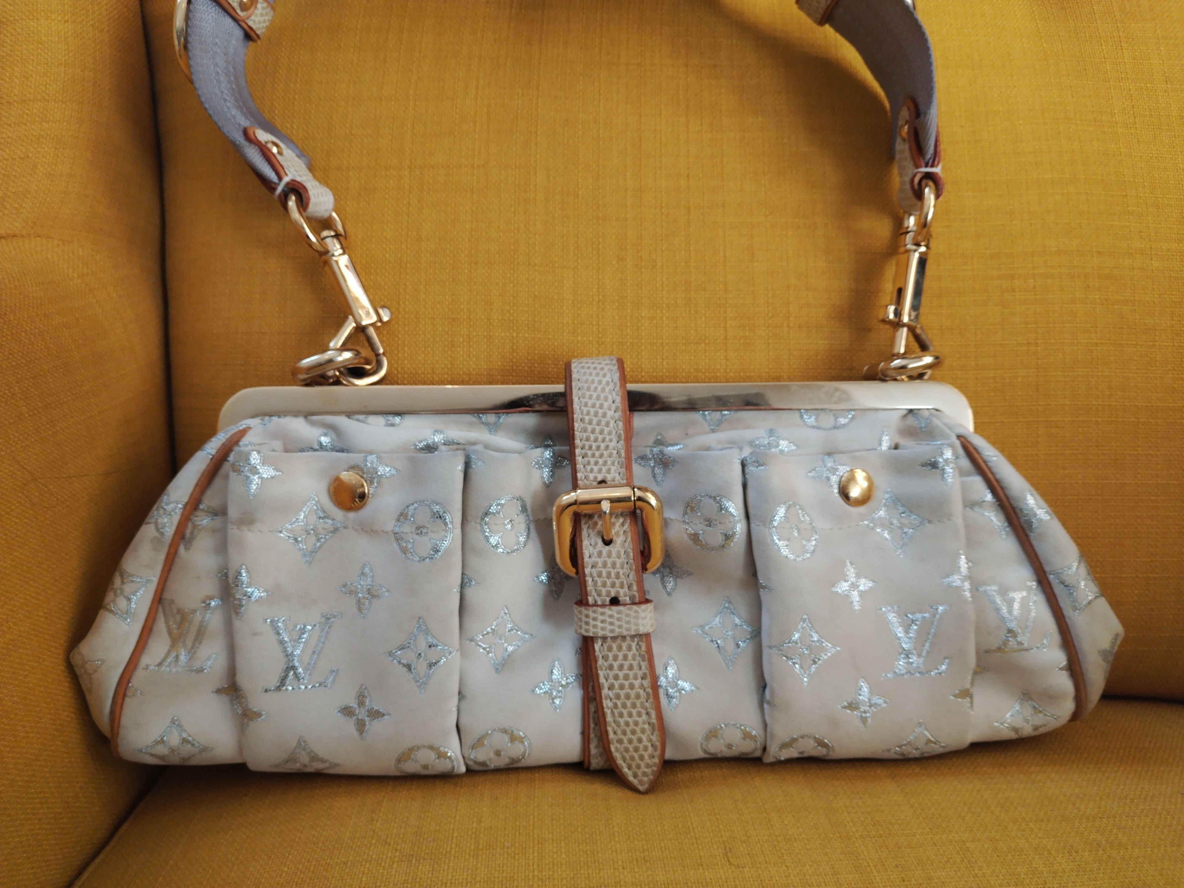 Louis Vuitton Louis vuitton rare / satin and lizard Size ONE SIZE - 3 Thumbnail