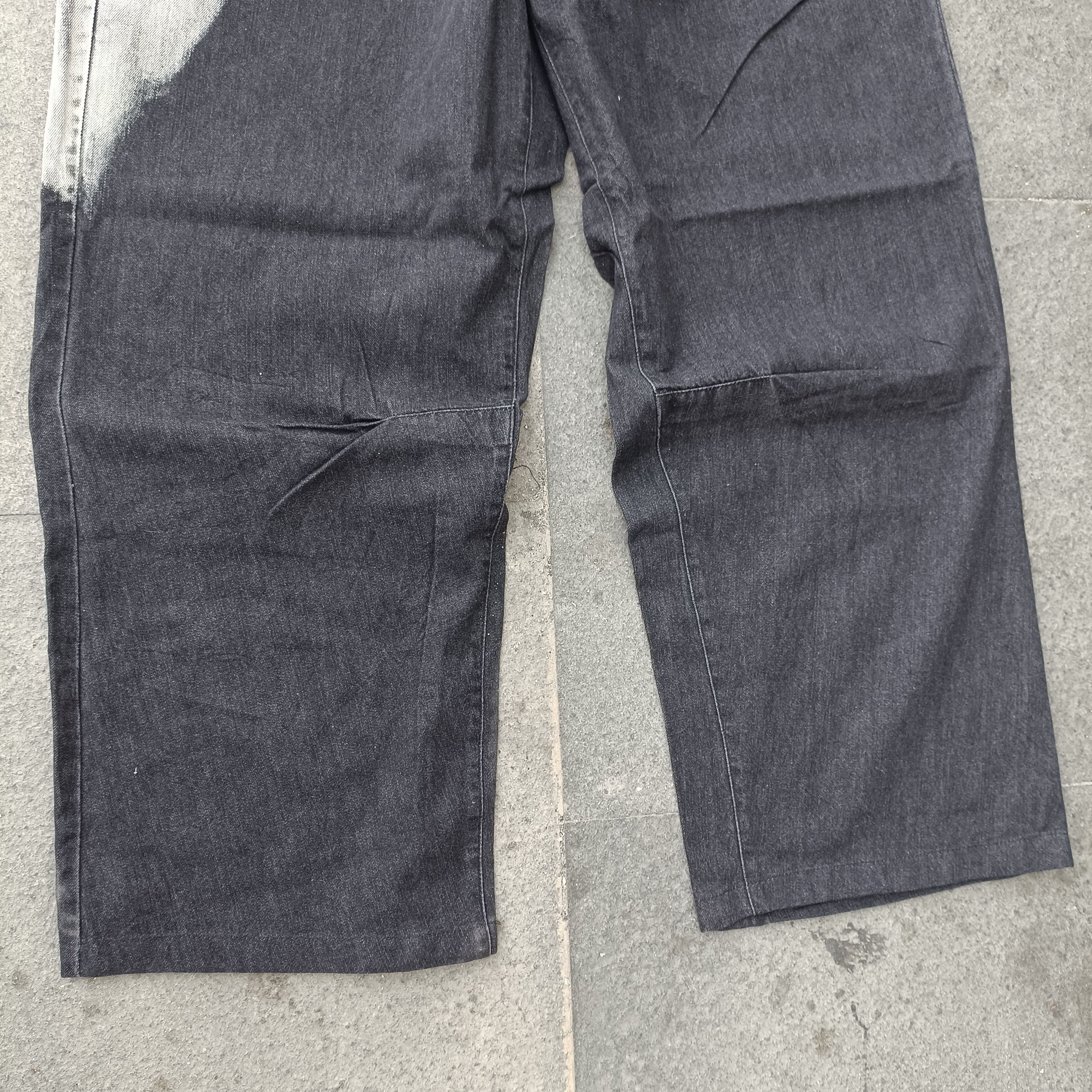 Yohji Yamamoto Yohji Yamamoto Pour Homme Black Wash Spotted Wide Leg Denim Size US 34 / EU 50 - 8 Thumbnail