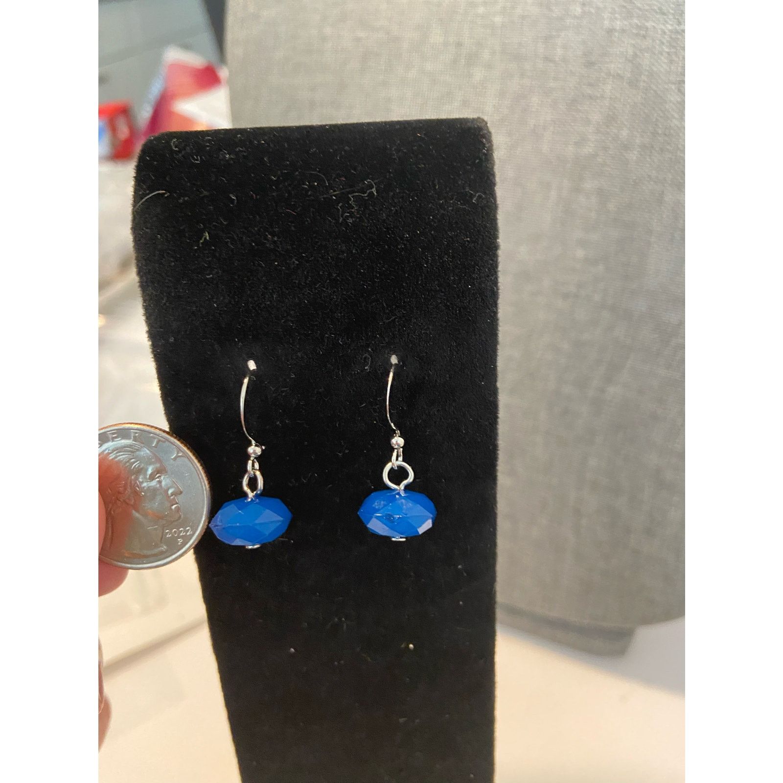 Handmade Blue earrings Size ONE SIZE - 2 Thumbnail
