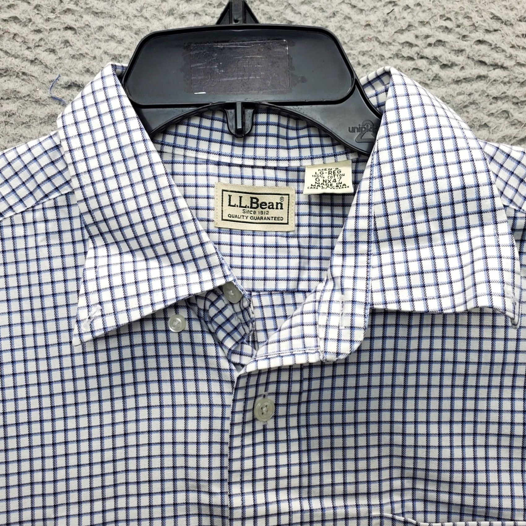 Vintage L.L. Bean Shirt Mens Large Multi Checkered Wrinkle Resistant Collared Button Up Size US L / EU 52-54 / 3 - 7 Thumbnail