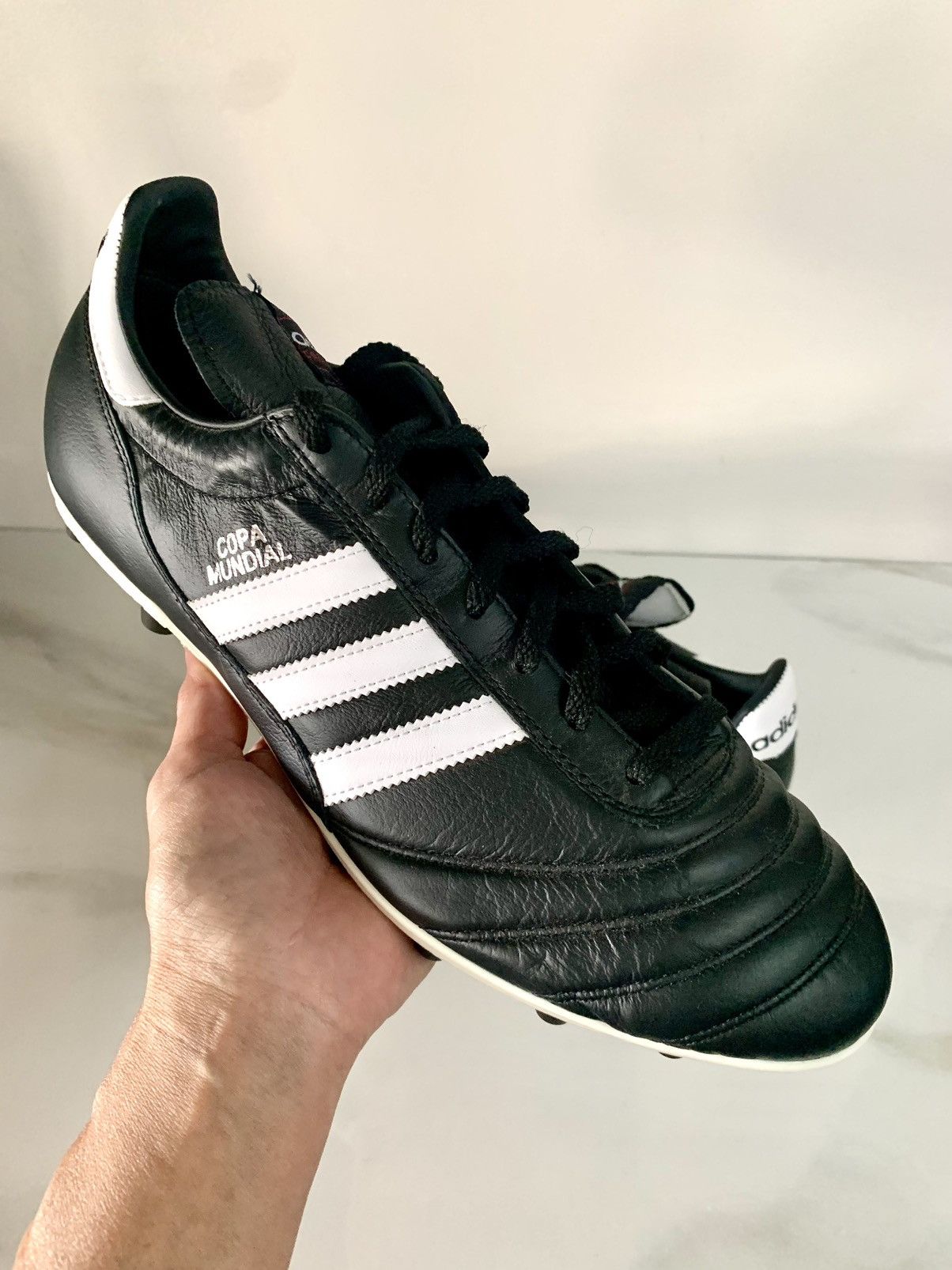 image of Adidas Copa Mundial Soccer Cleats Shoes in Black, Men's (Size 12.5)