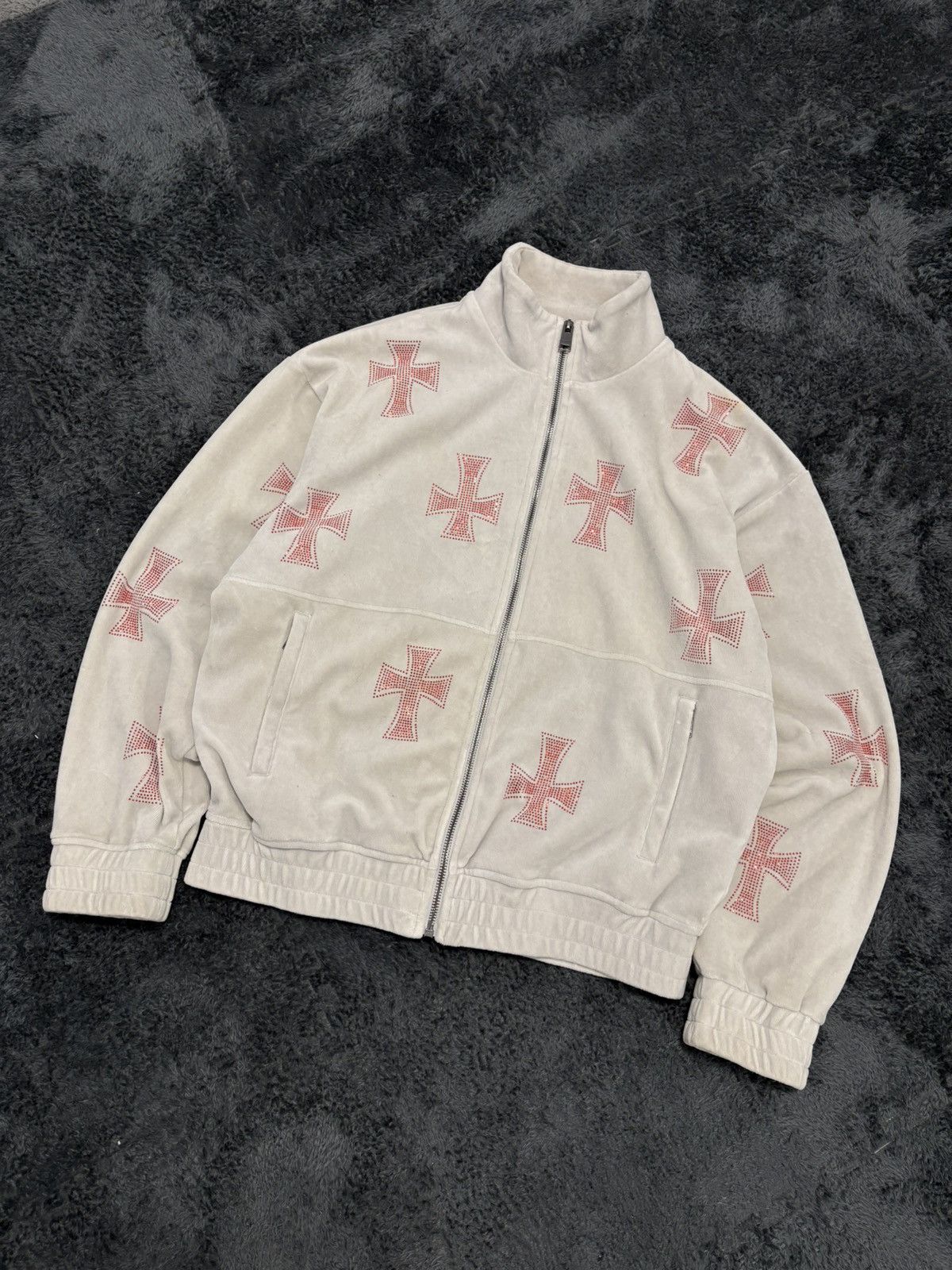 Unknown London Unknown London Y2K Cross Velour Zip Size US S / EU 44-46 / 1 - 1 Thumbnail