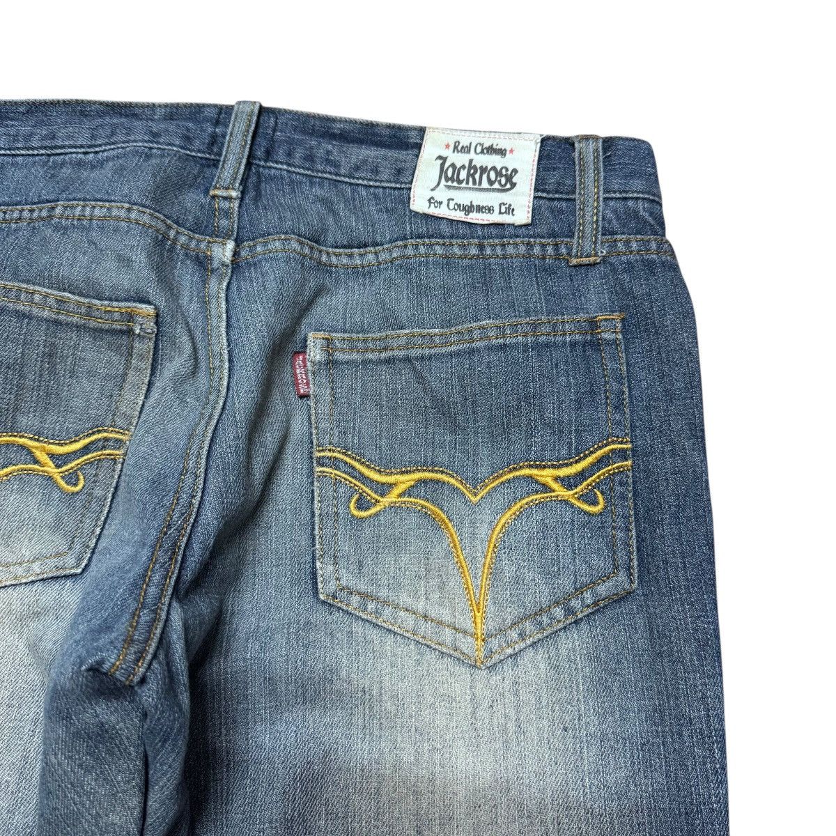 JACKROSE Jackrose Distressed Denim Flare Jeans Size US 30 / EU 46 - 13 Thumbnail