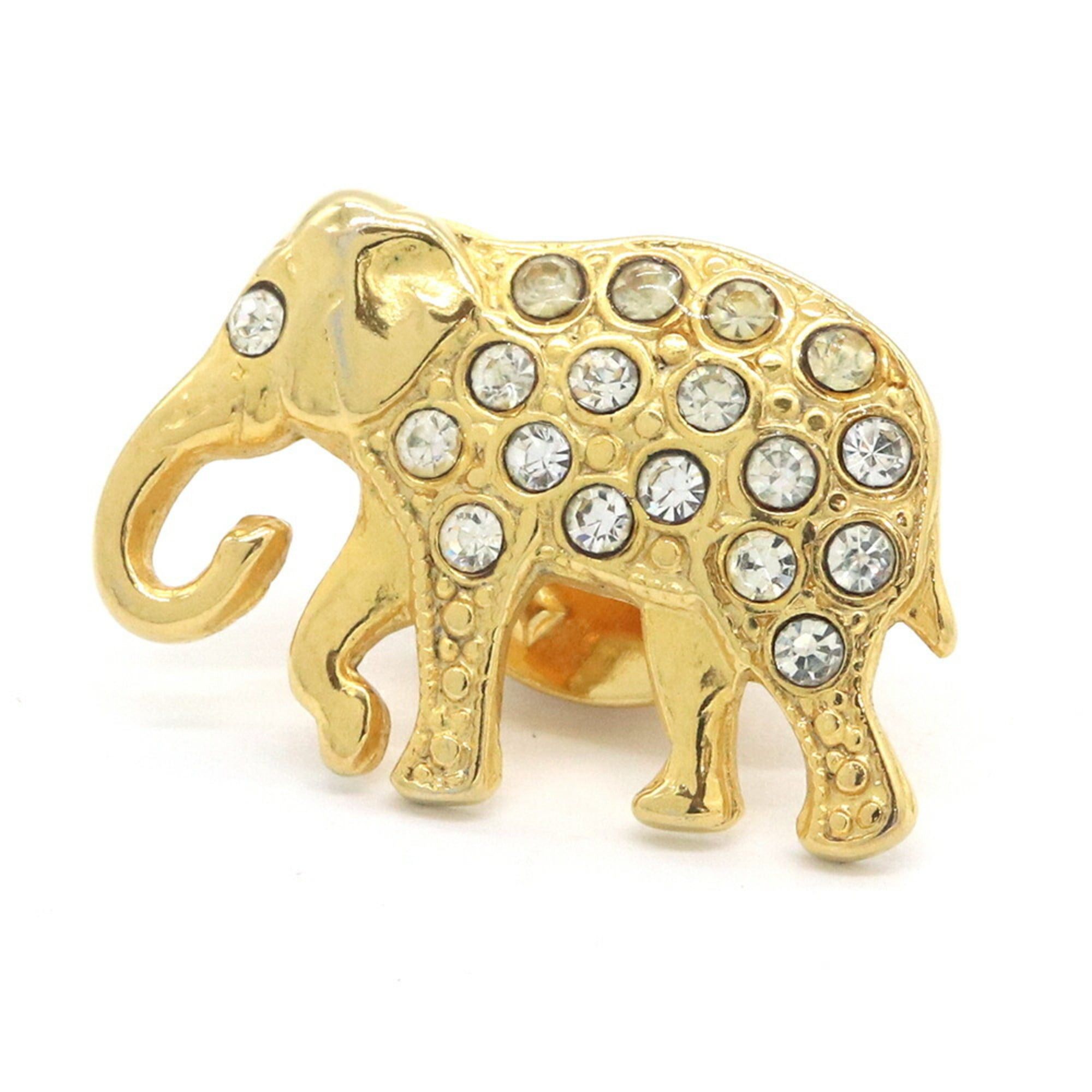 Celine Celine Gold Metal Rhinestone Pin Badge Brooch, Statue, Old Style, Ladies' CELINE Size ONE SIZE - 1 Thumbnail