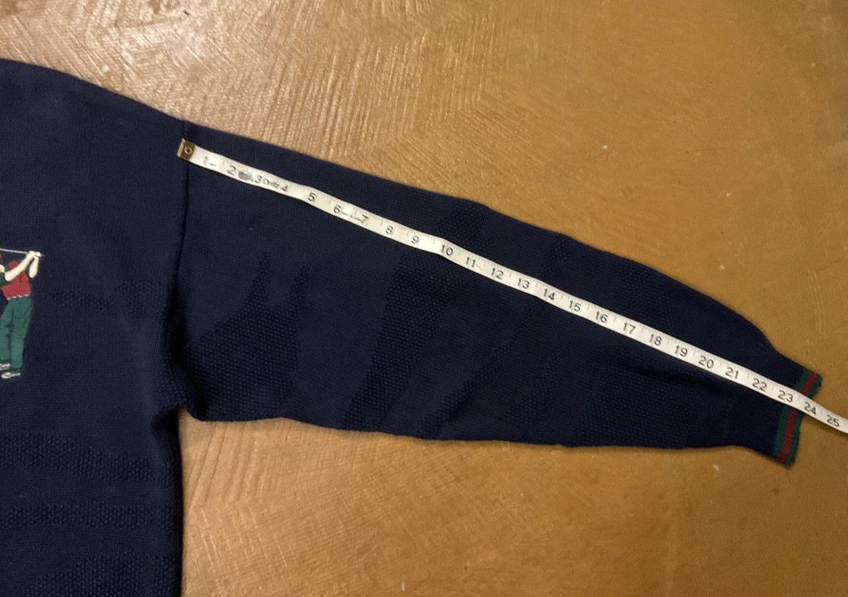 Other Polo Ralph Lauren Navy V-Neck Sweater with Golfer Motif Size US M / EU 48-50 / 2 - 5 Thumbnail