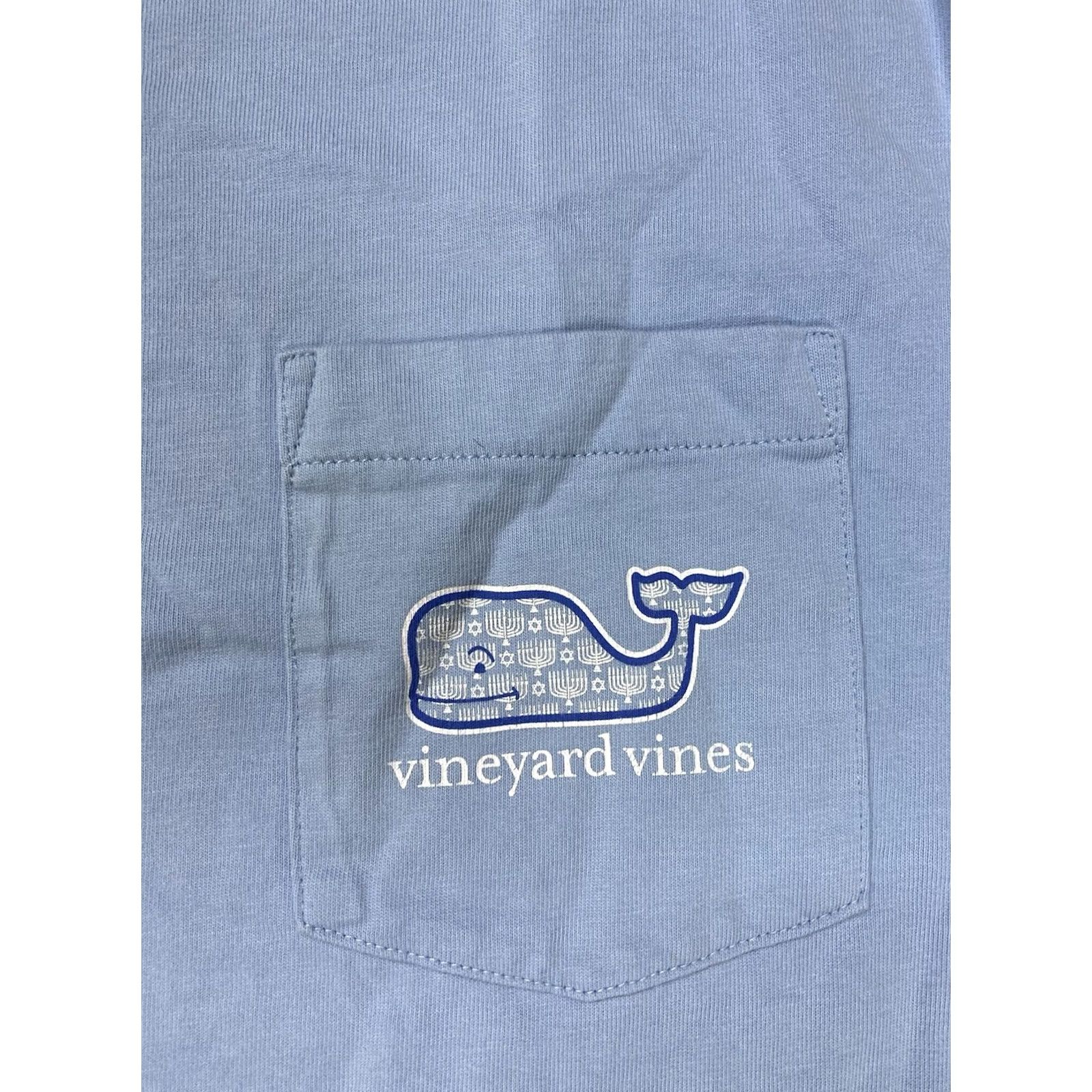 Vineyard Vines Vineyard Vines Happy Hanukkah Pocket Graphic T-shirt Men XS Blue Long Sleeve Size US XS / EU 42 / 0 - 4 Thumbnail