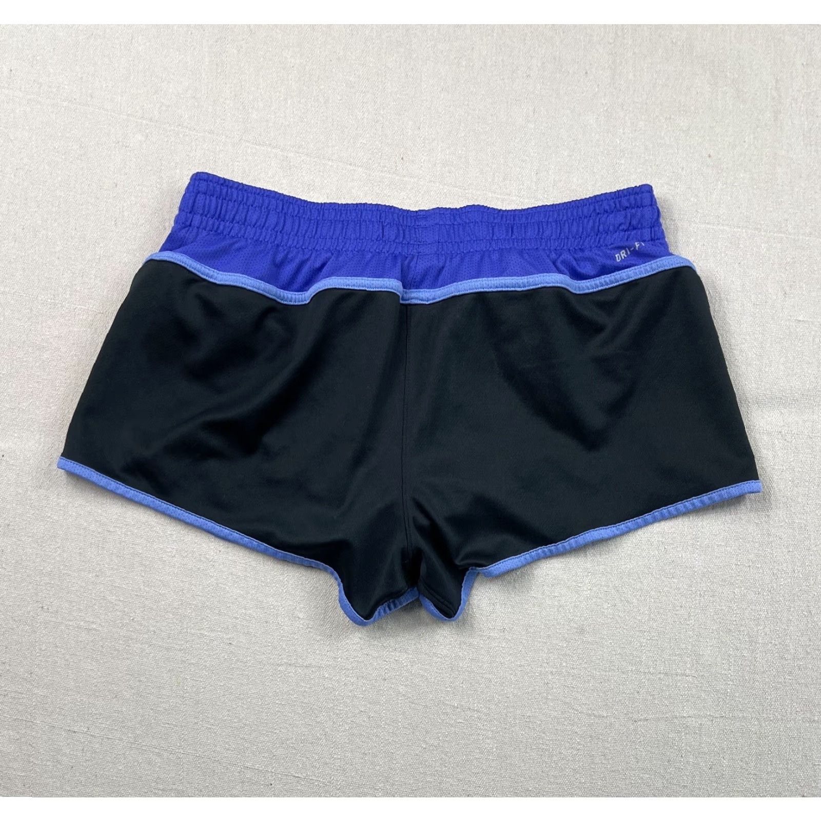 Nike Nike Running Shorts Women M Black Purple Swoosh Lined Drawstring Cheer Performance Activewear Short Size 32" / US 10 / IT 46 - 2 Thumbnail