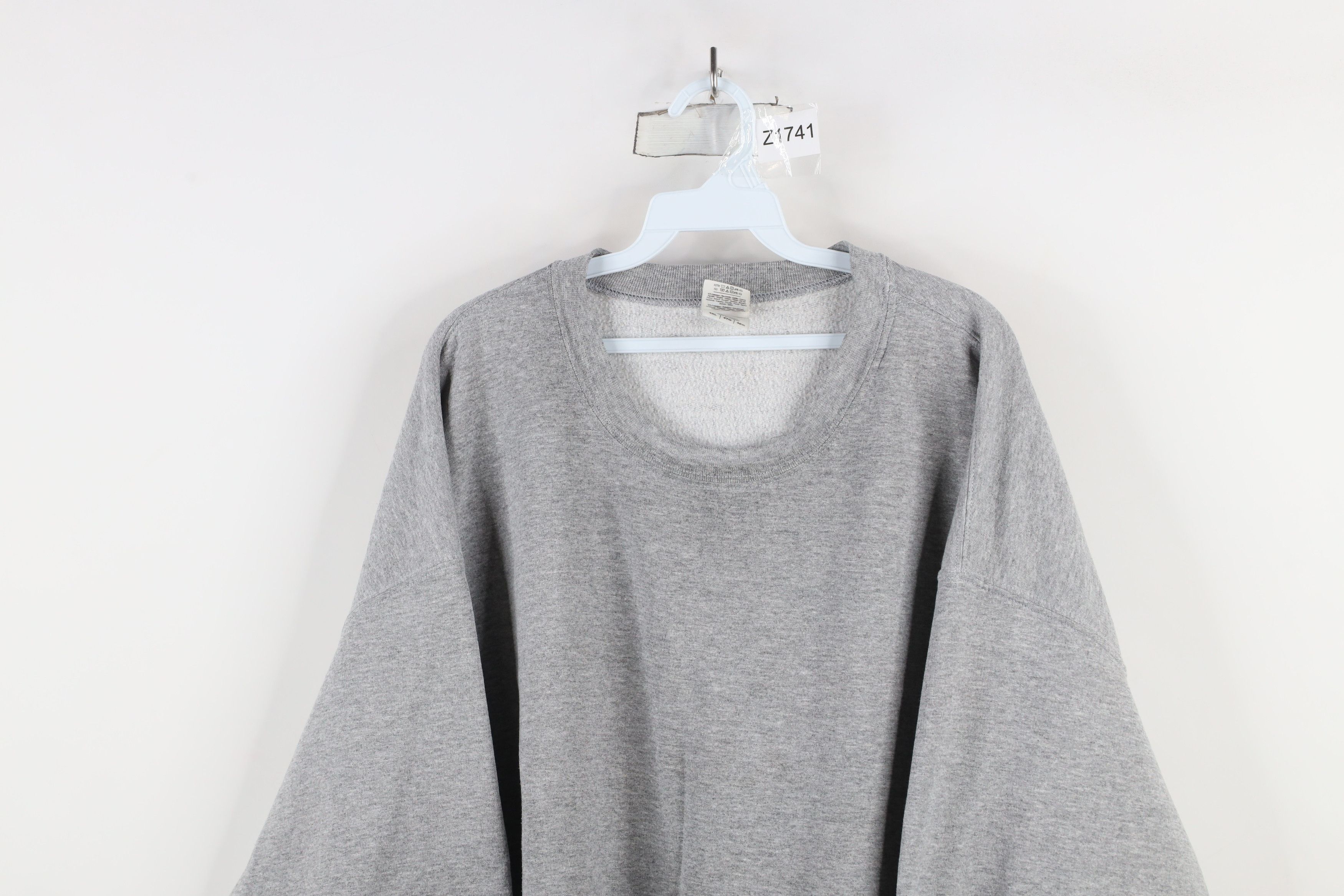 Vintage Vintage 90s Y2K Streetwear Crewneck Sweatshirt Heather Gray Size US XXL / EU 58 / 5 - 2 Thumbnail